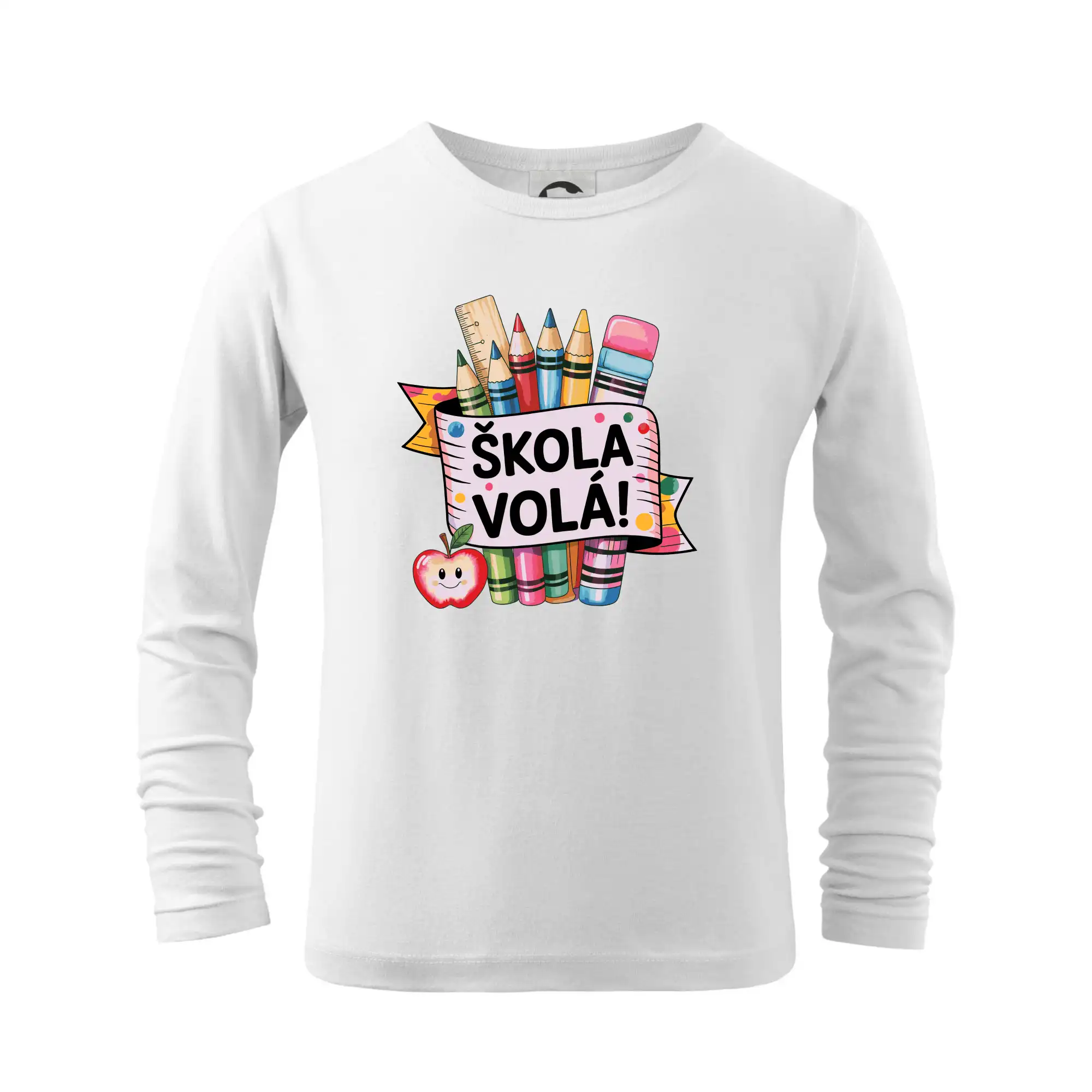 Tričká a mikiny pre prváčikov na prvý školský deň – veselé a pohodlné - Škola volá - farebné - Tričko detské Long Sleeve
