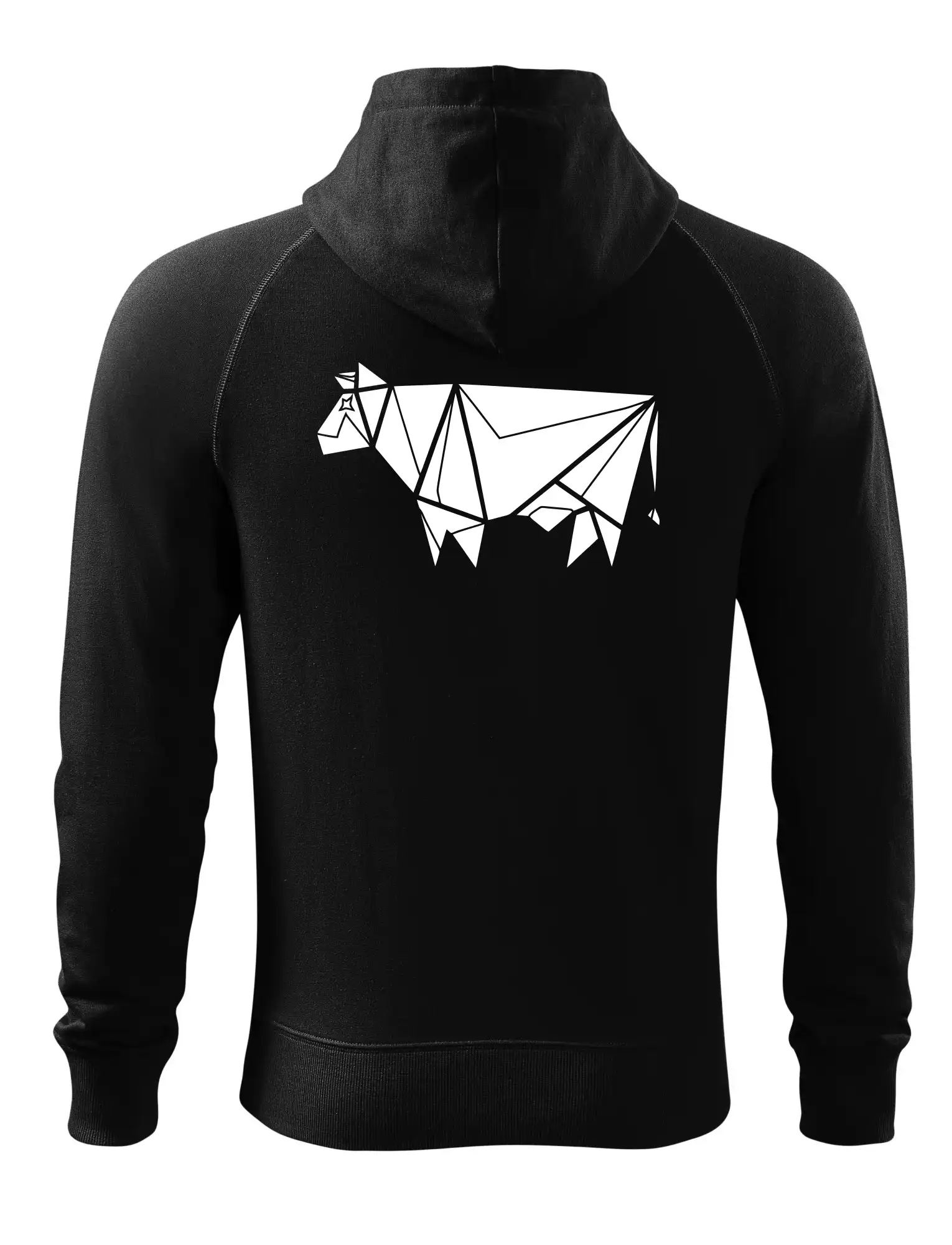 Origami kráva z boku