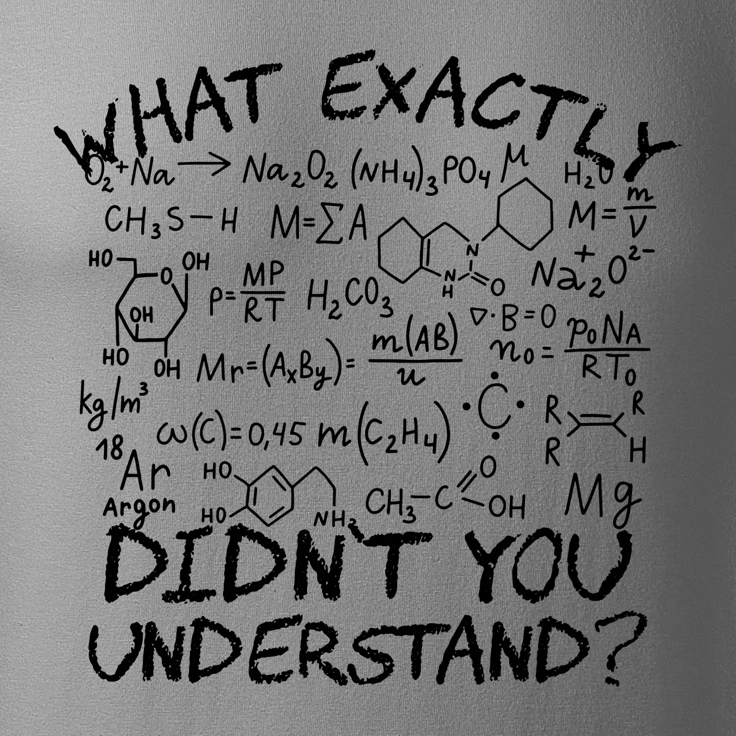 What exactly didnt you understand Chemistry
