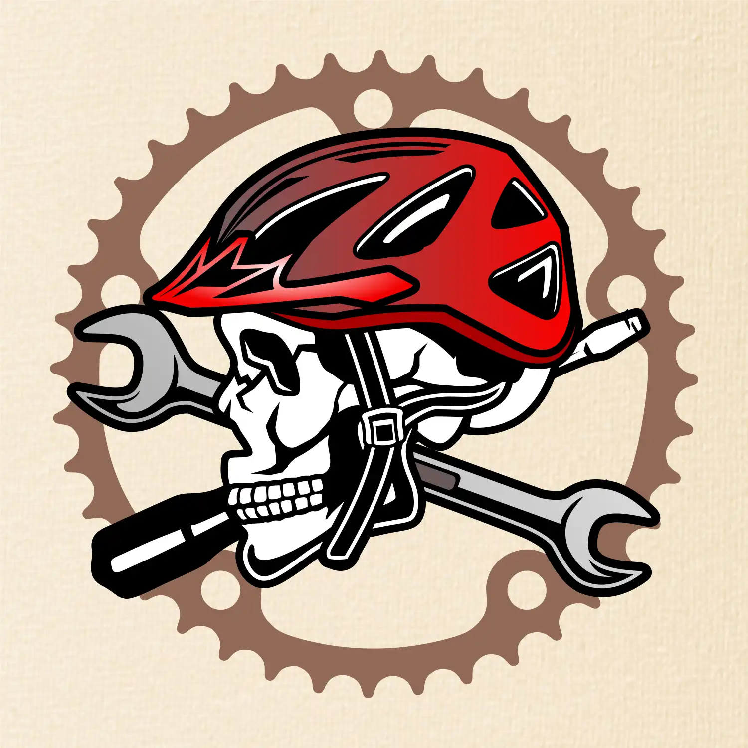 Lebka biker opravář