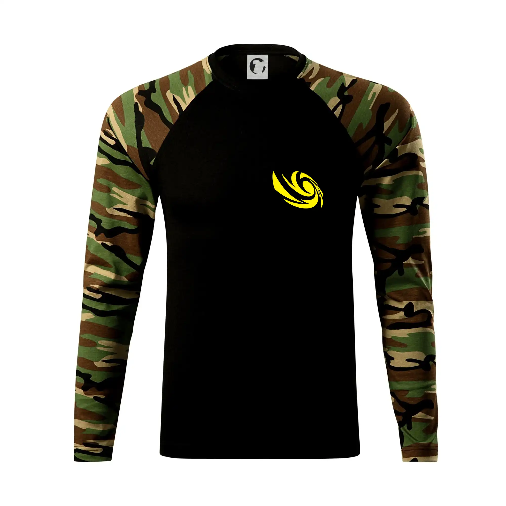 Tričká, mikiny a šiltovky pre Youtubery - Vortex logo na prsia - Camouflage LS