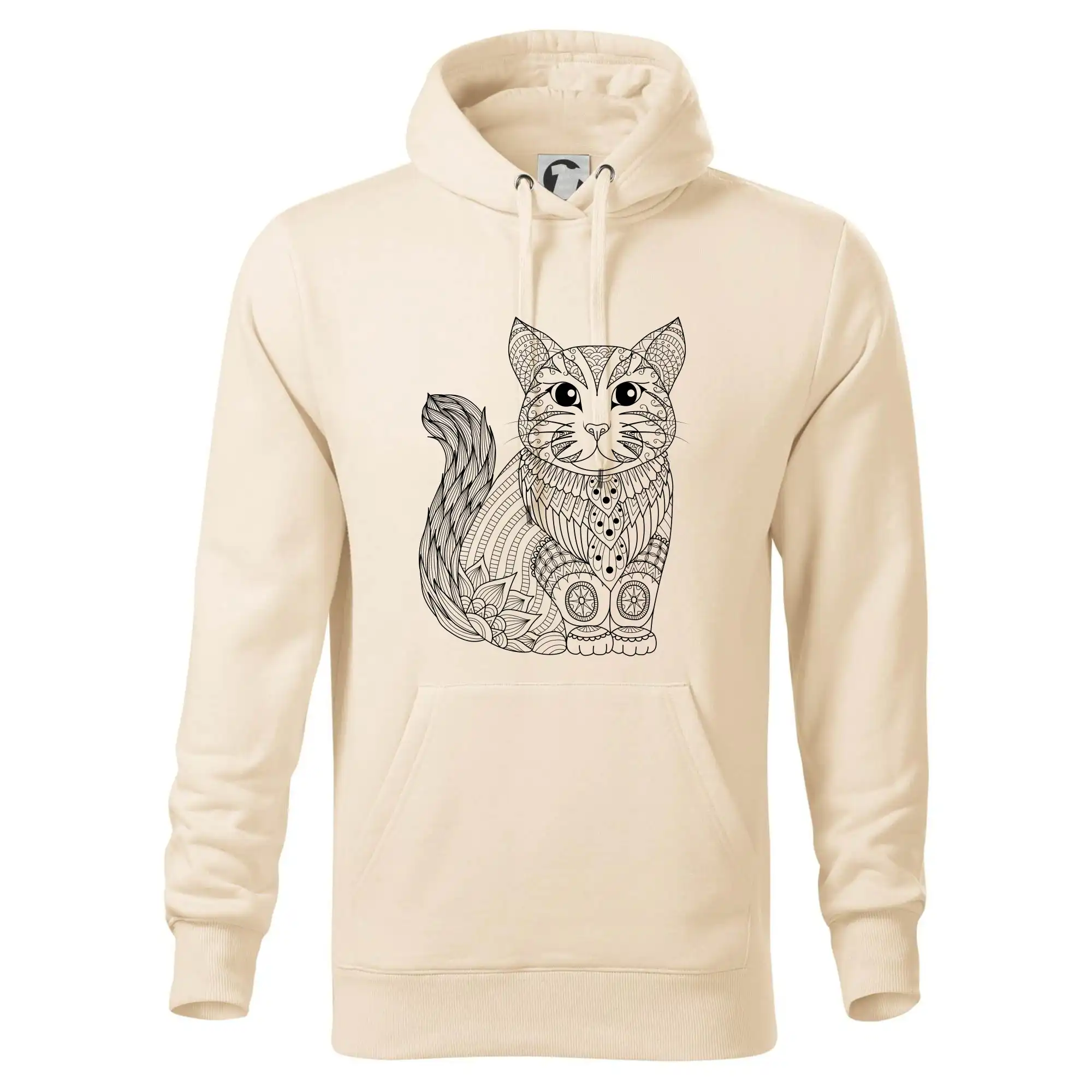 Kočka sedící mandala