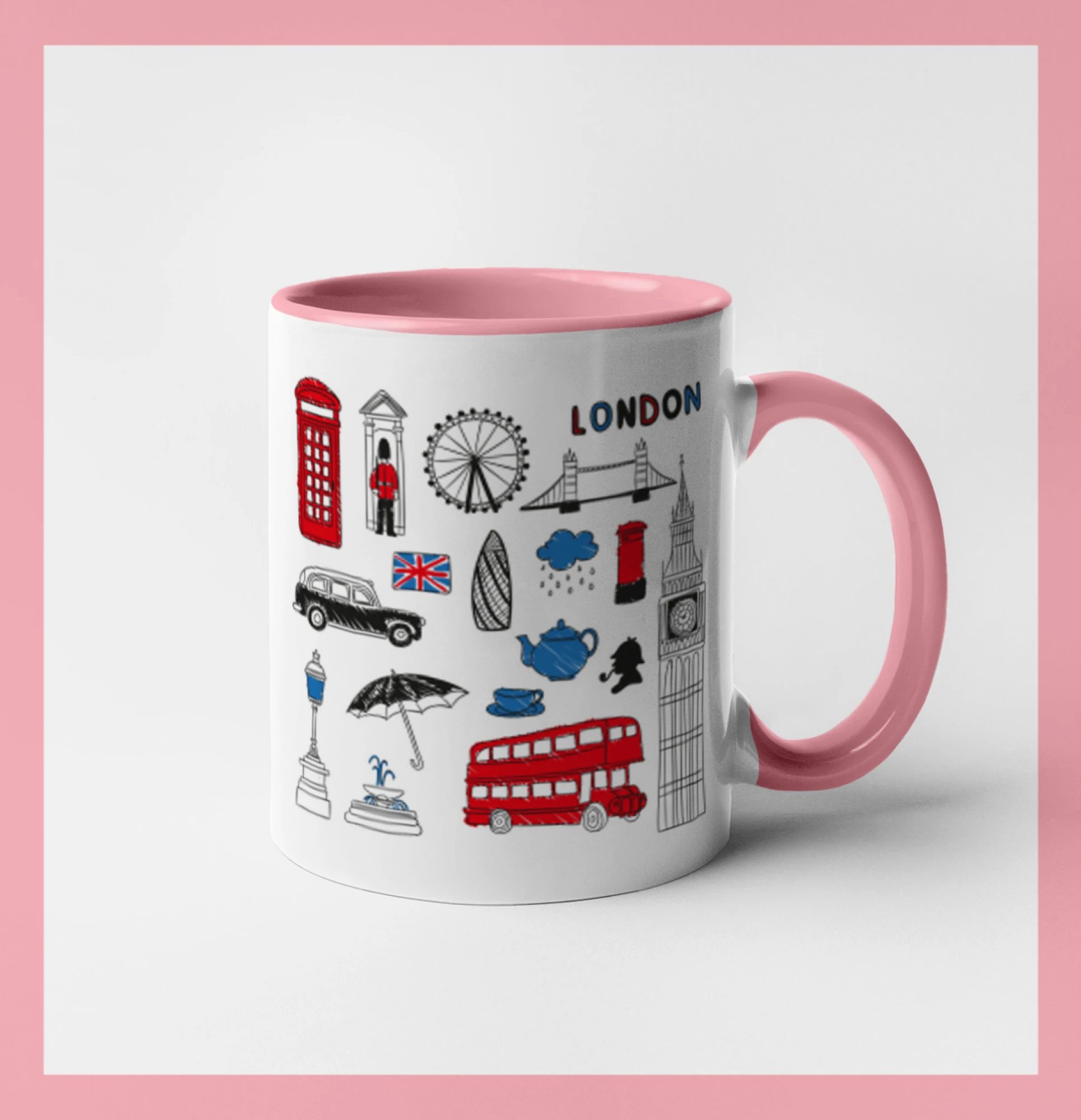 Velká Británie - kreslené ikonky