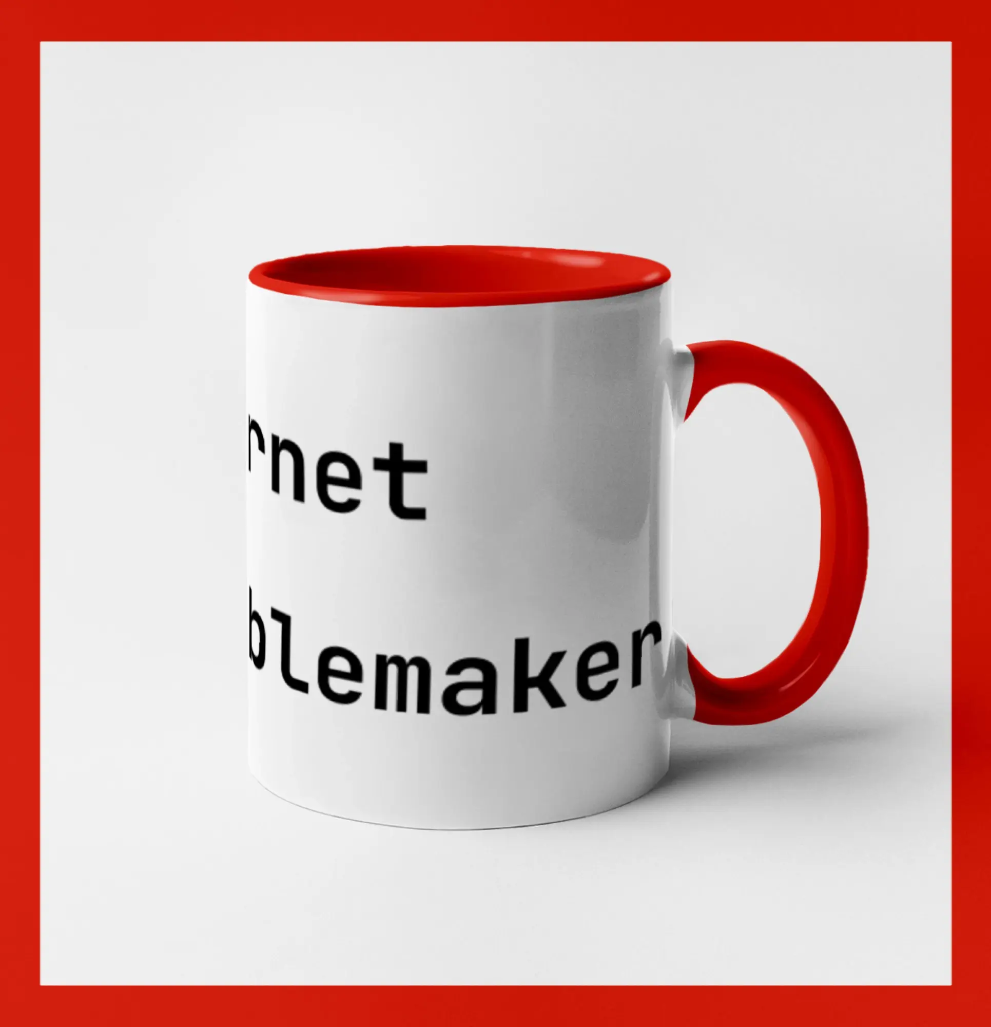 IT Nápis Internet Troublemaker