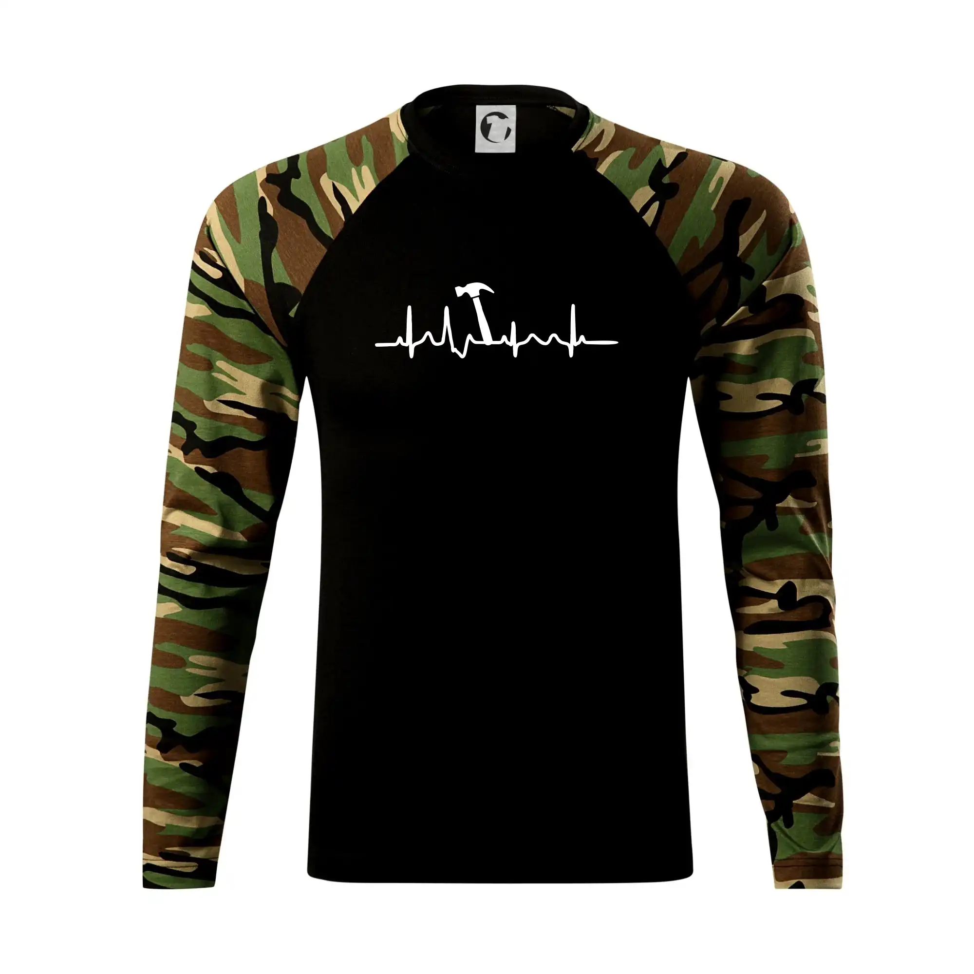 Vtipné tričká do práce - Ekg Kladivo - Camouflage LS