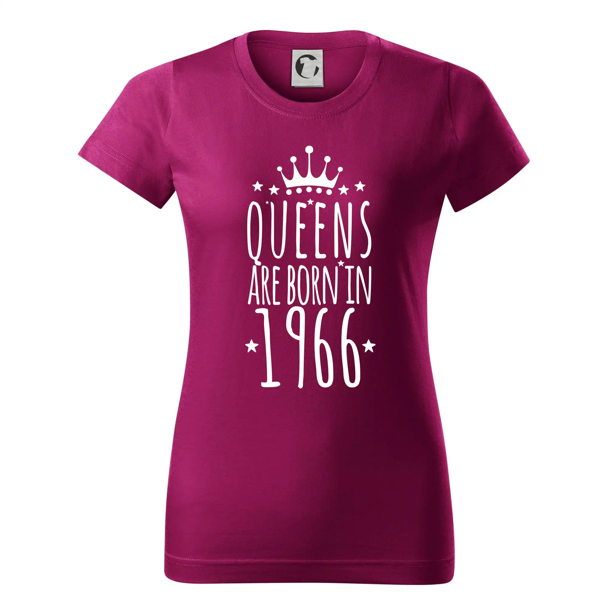 Trička s ročníkom 1996 - Queens are born in 1996 - Dámske tričko basic - ľahko voľnejšie a dlhšie