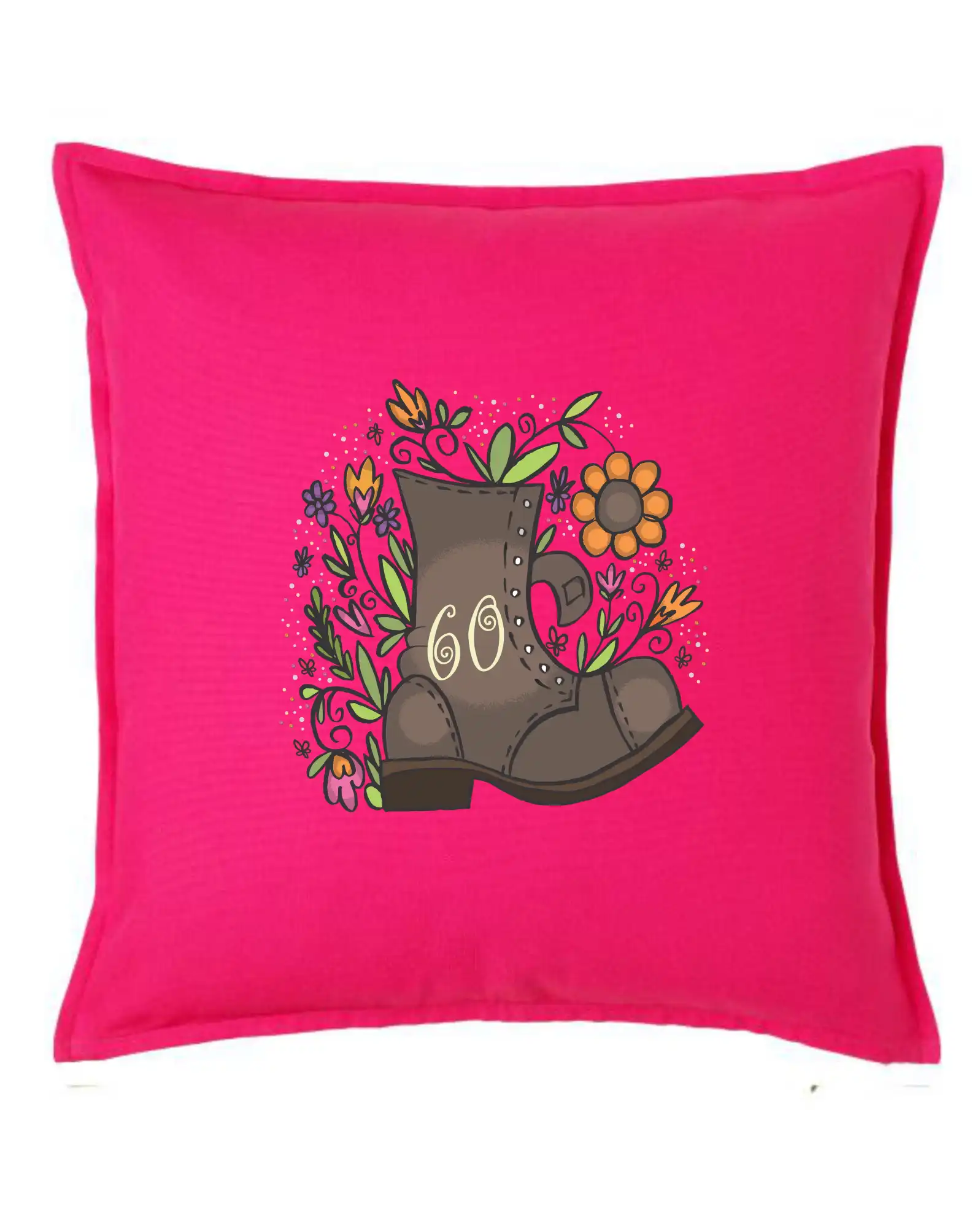 Tričko k 60. narodeninám - Stará topánka 60 - Vankúš 50x50