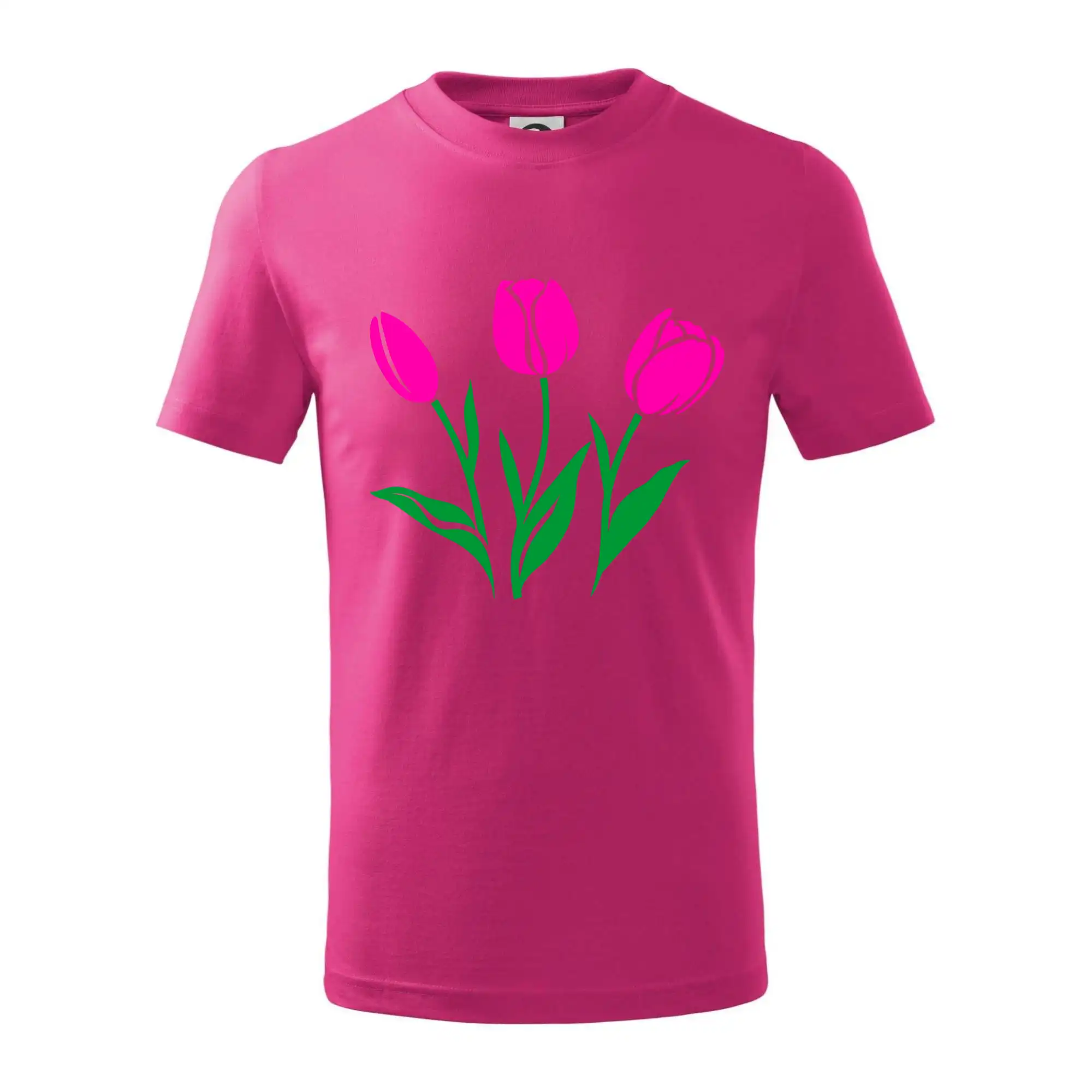 Tričká s kvetinami - Tri tulipány - Tričko detské bavlnené