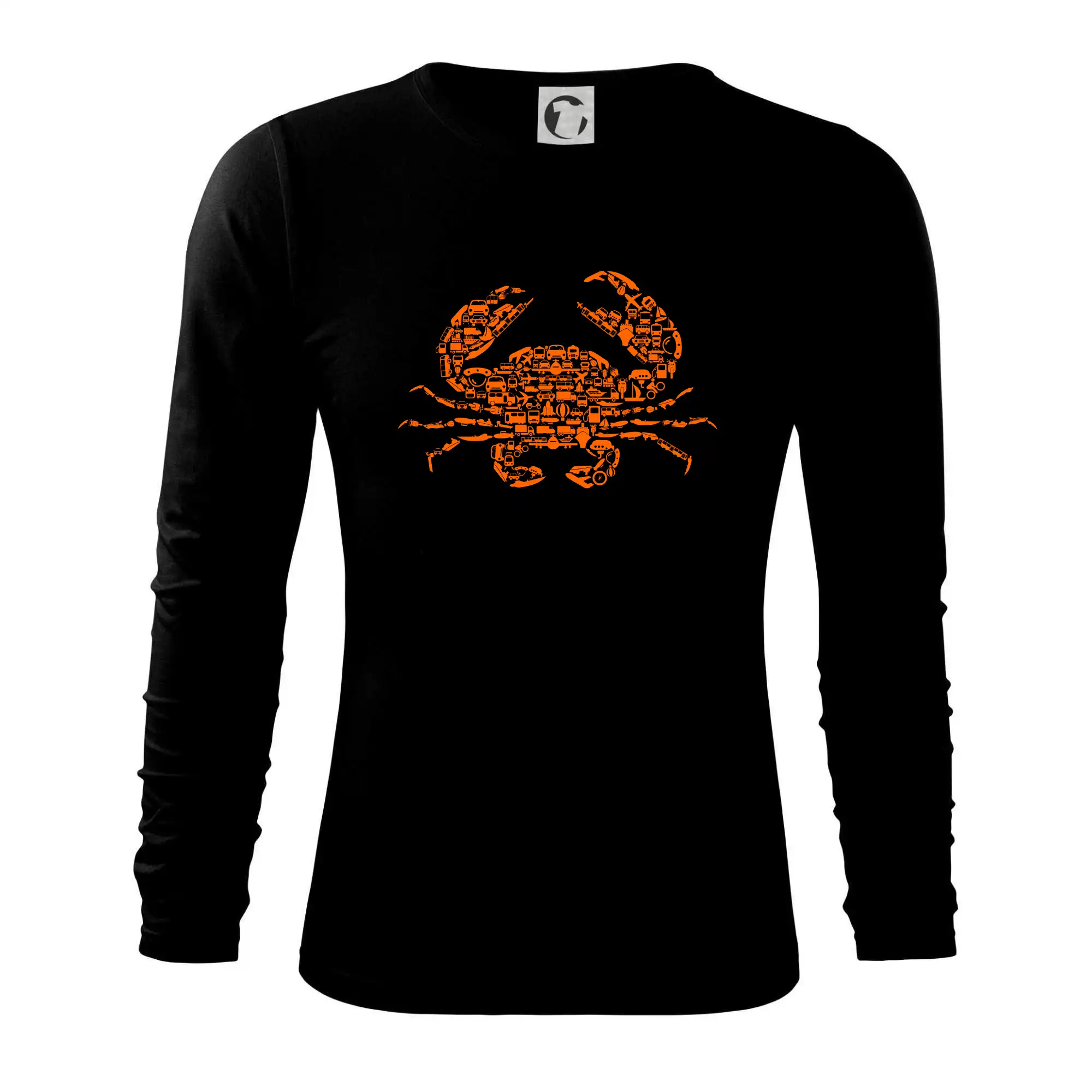 Grafické tričká - Crab - transport icons - Tričko s dlhým rukávom FIT-T long sleeve