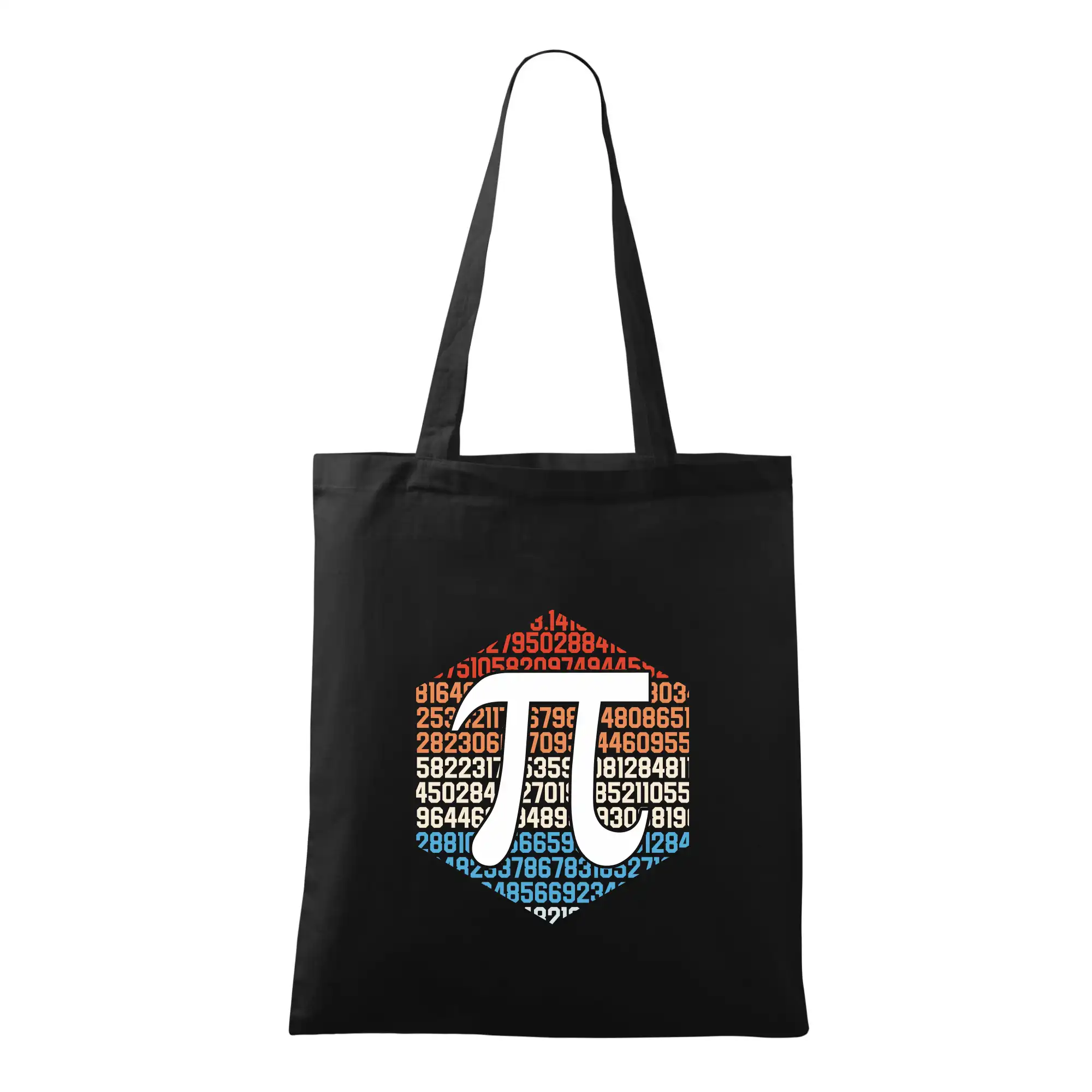 Vtipné tričká pre matematiky - Pí s farebným pozadím - Taška bavlnená