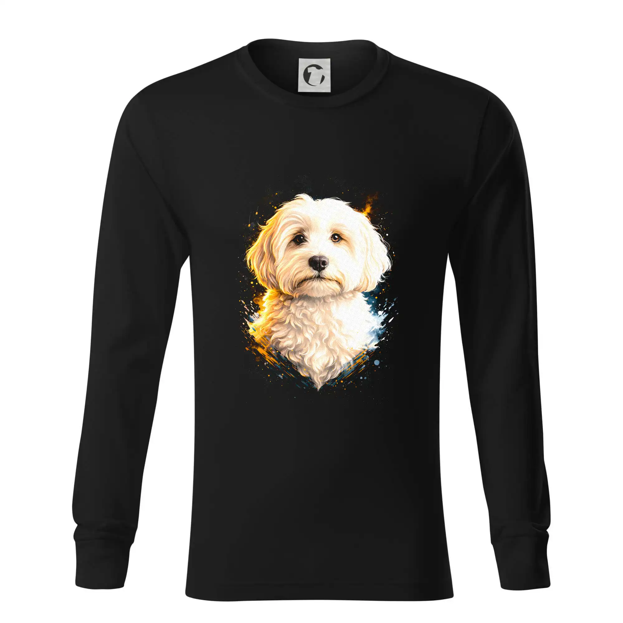 Ostatné psie plemená - Obrázok poltón Maltipoo - Tričko s dlhým rukávom LS R05