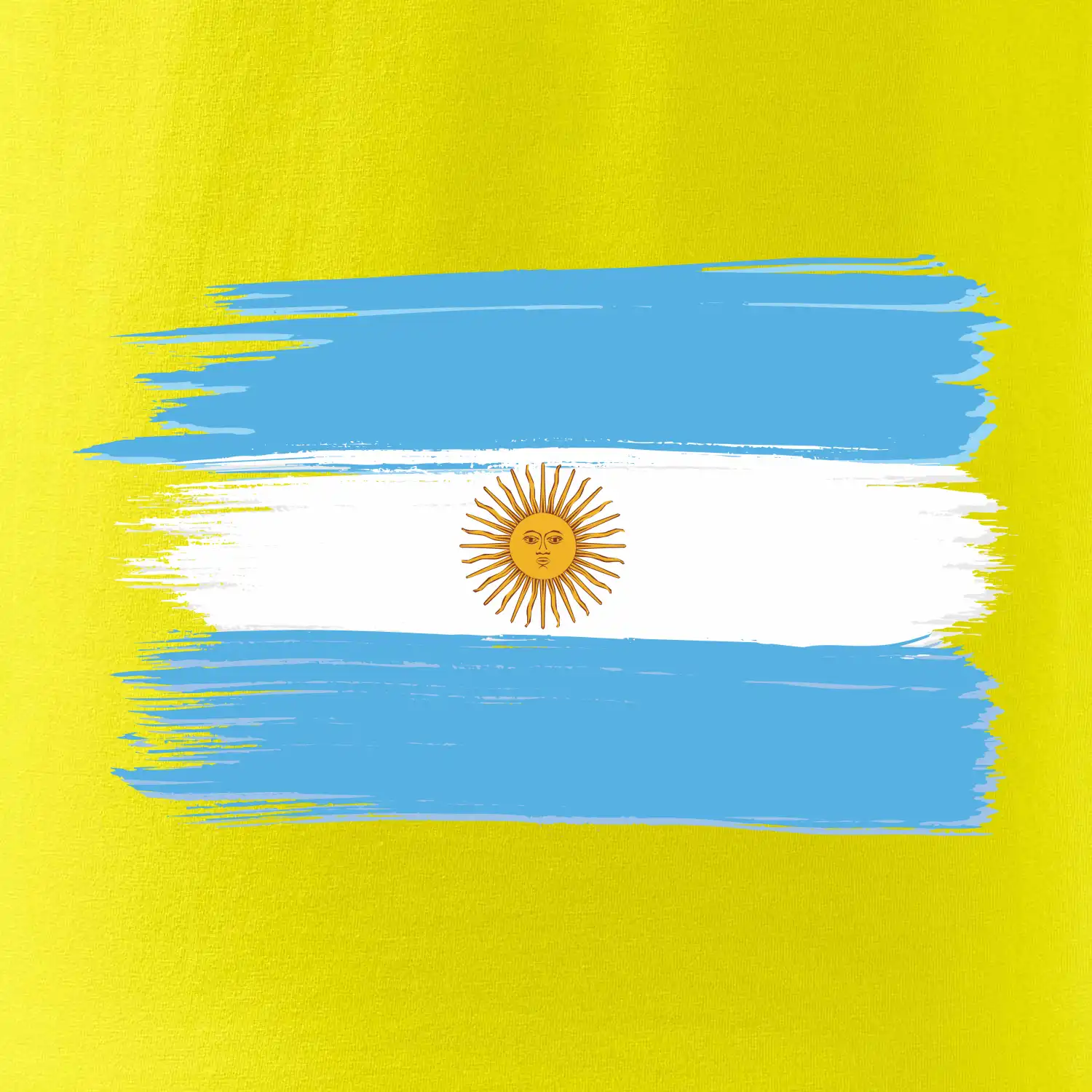 Argentina vlajka kreslená štětkou