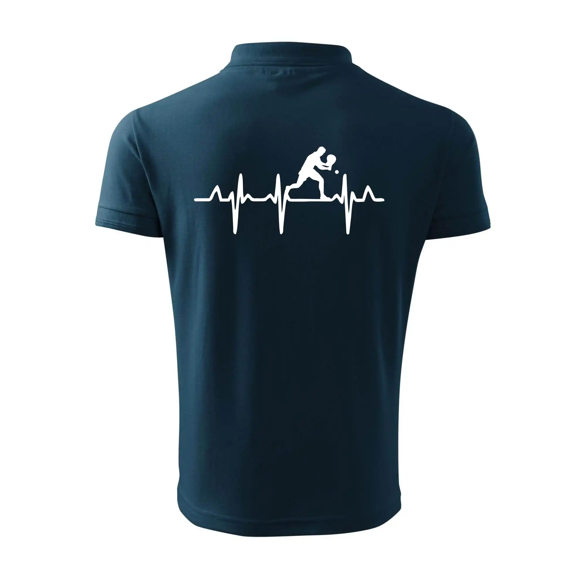 EKG stolní tenista stojící