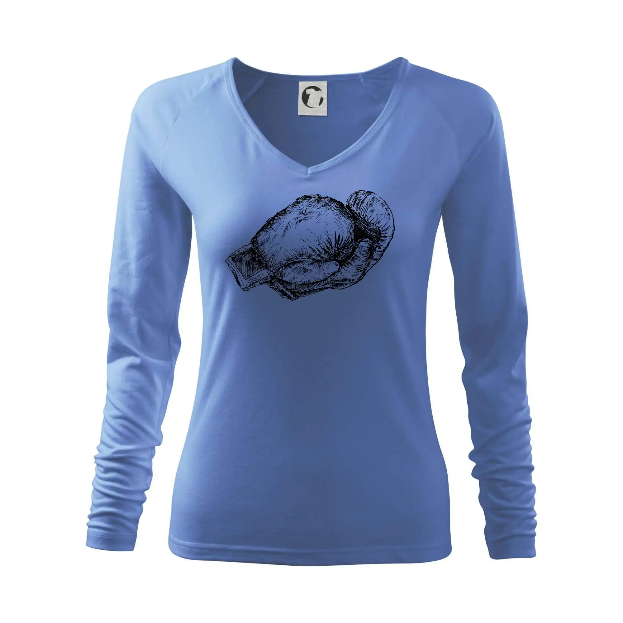 Rukavice kreslené na šířku