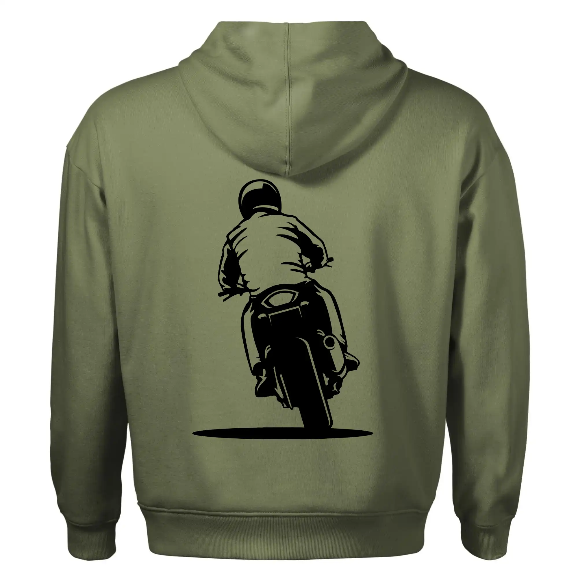 Motorkář na zádech - silnice