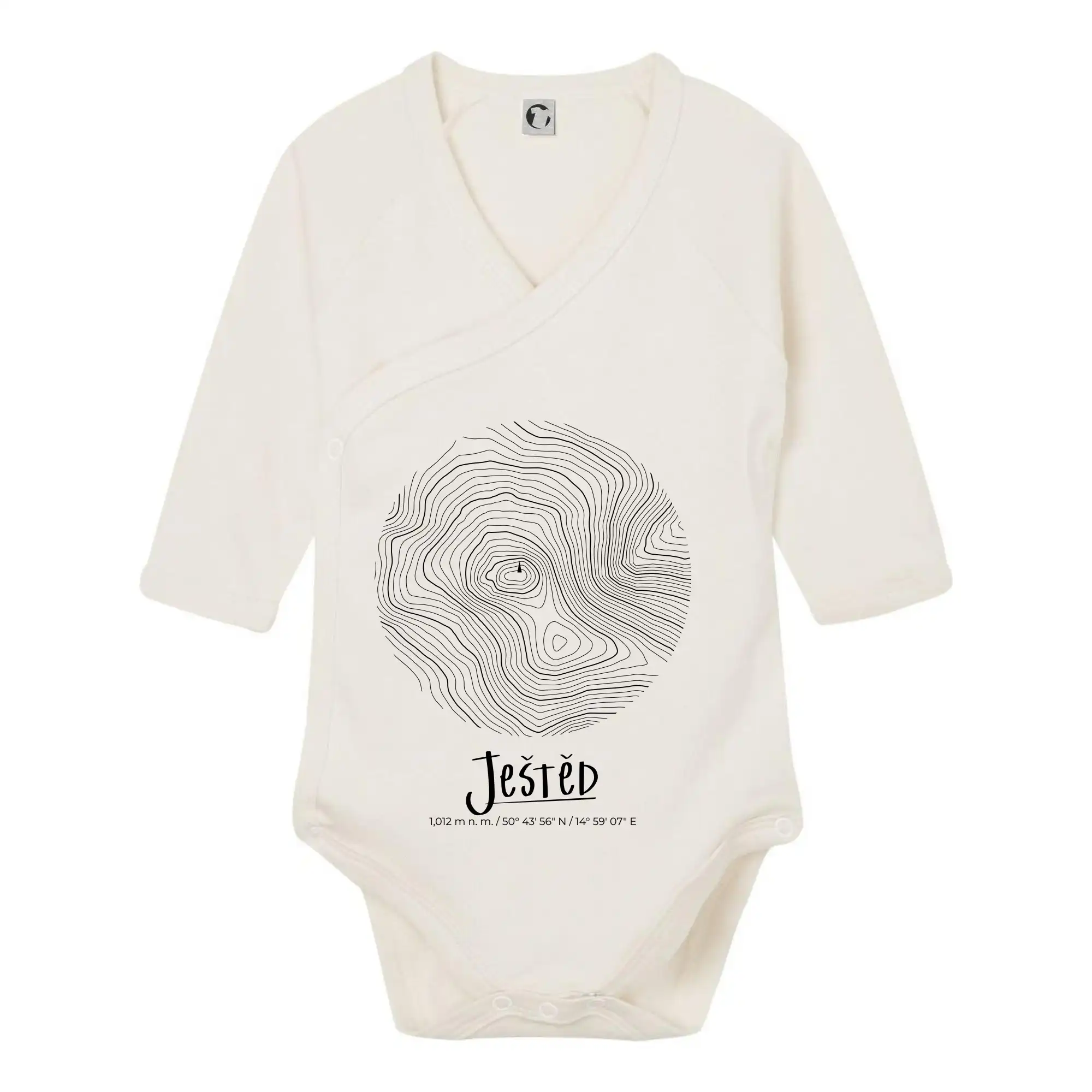 Ještěd - vrstevnice v kruhu