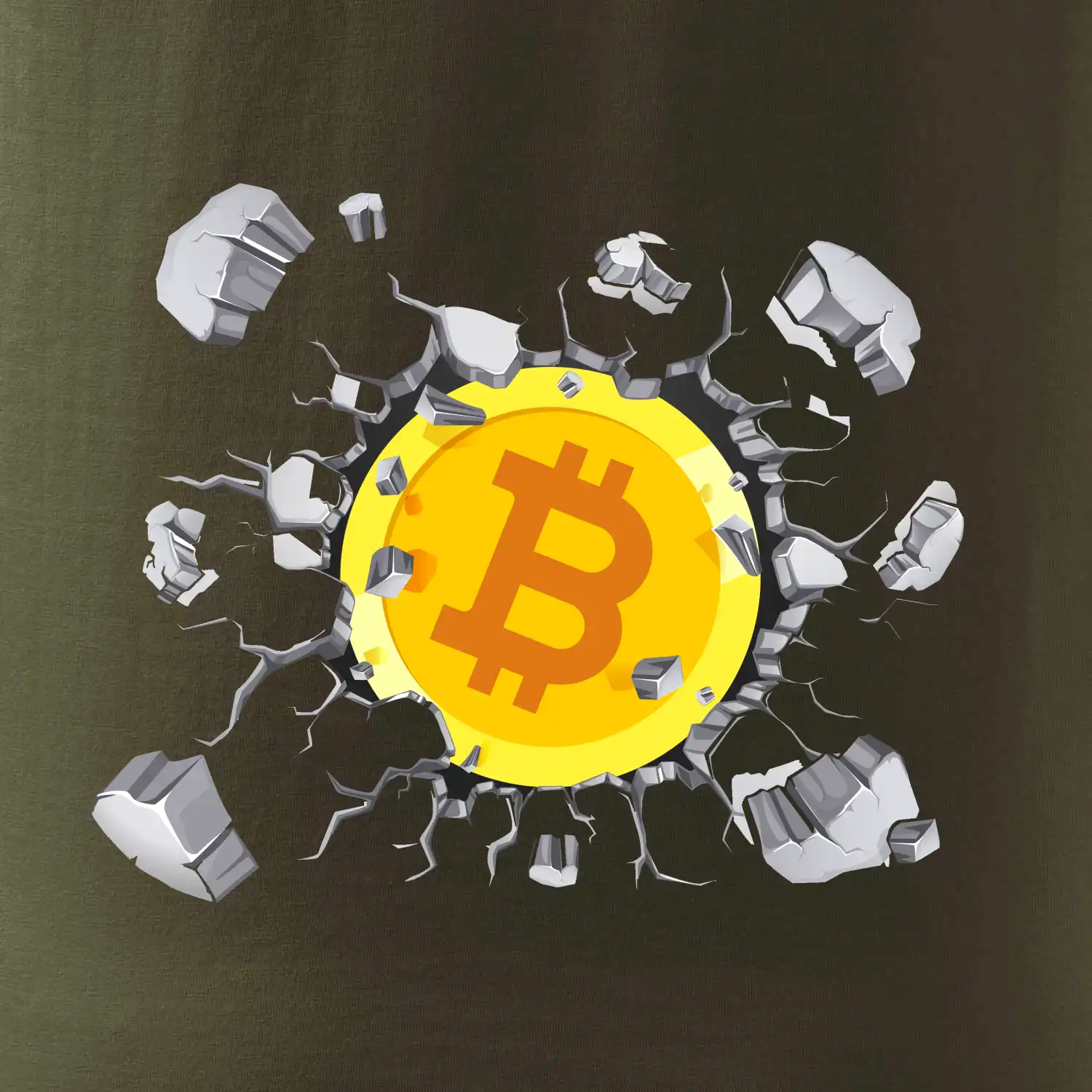 Bitcoin v triku