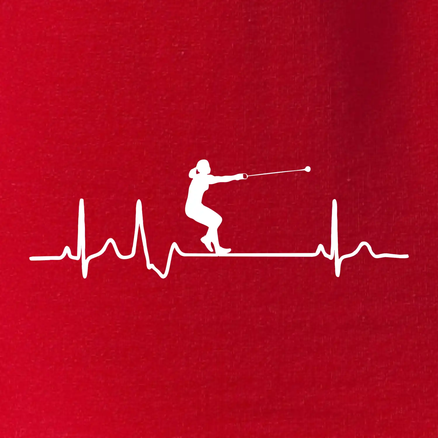 EKG hod kladivem žena