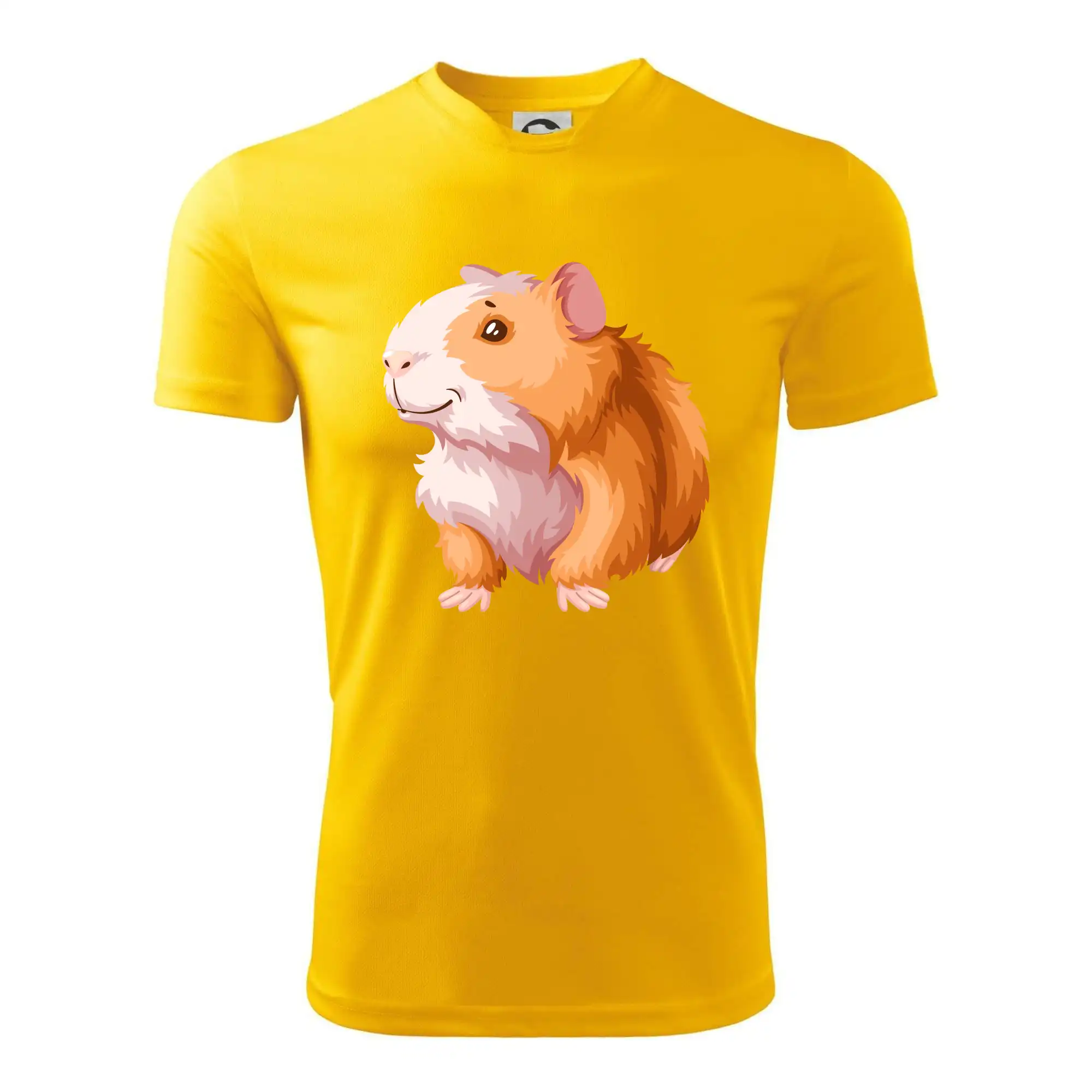 Morče - kreslené, bílo oranžové