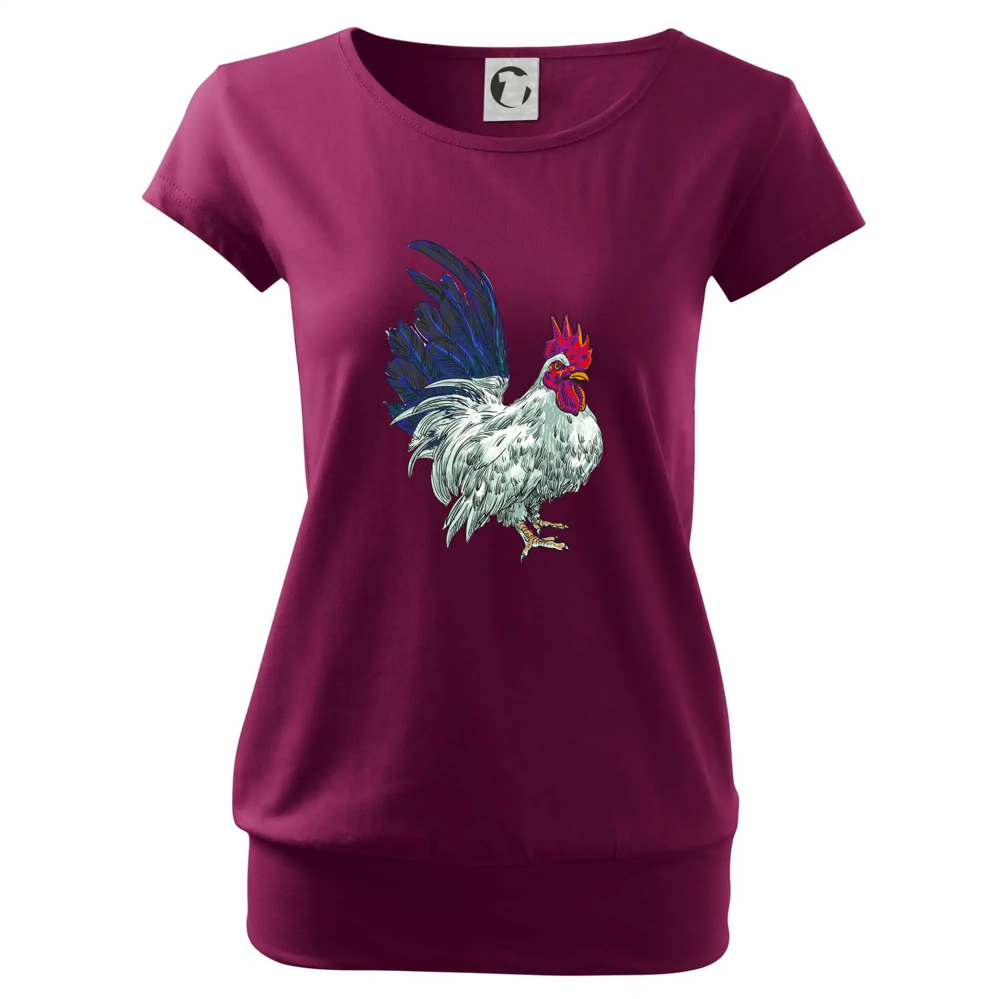 Kohout kreslený bílý