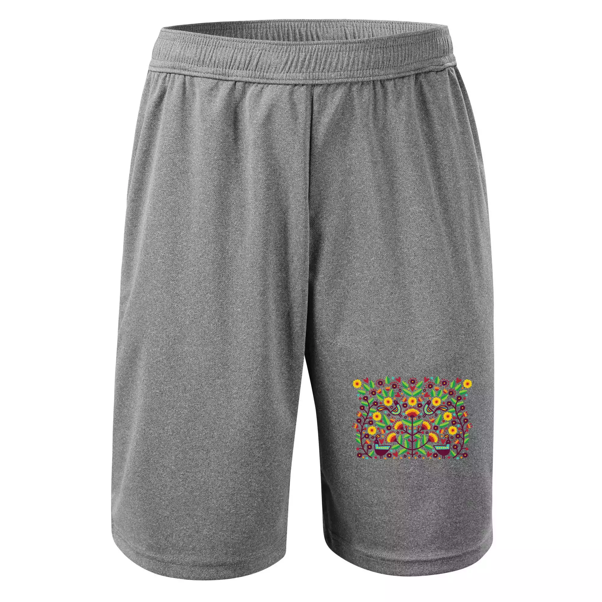 Folklor - barevně kvetiny obdélník