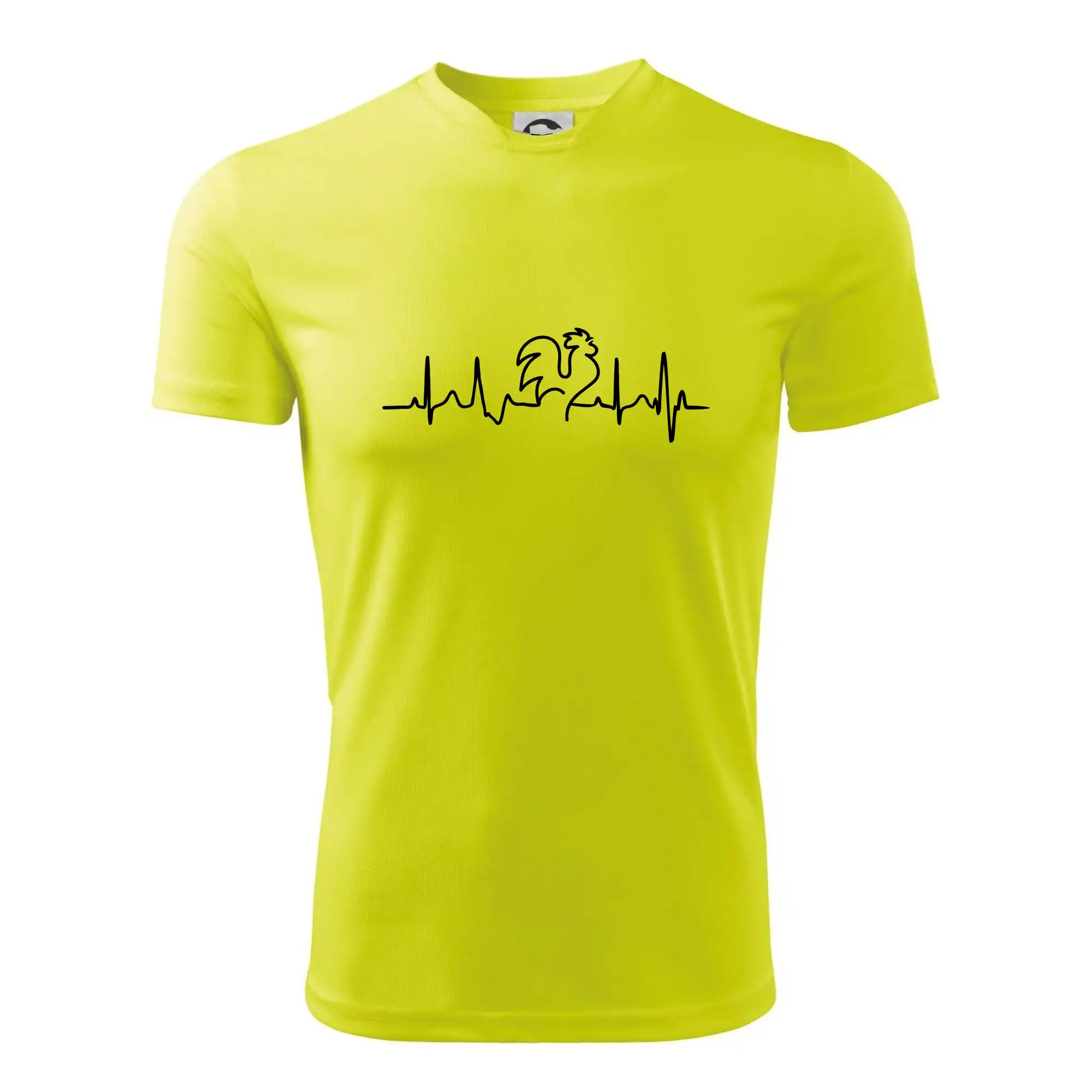 Tričká so zvieratami - Kohút ekg - Detské tričko športové