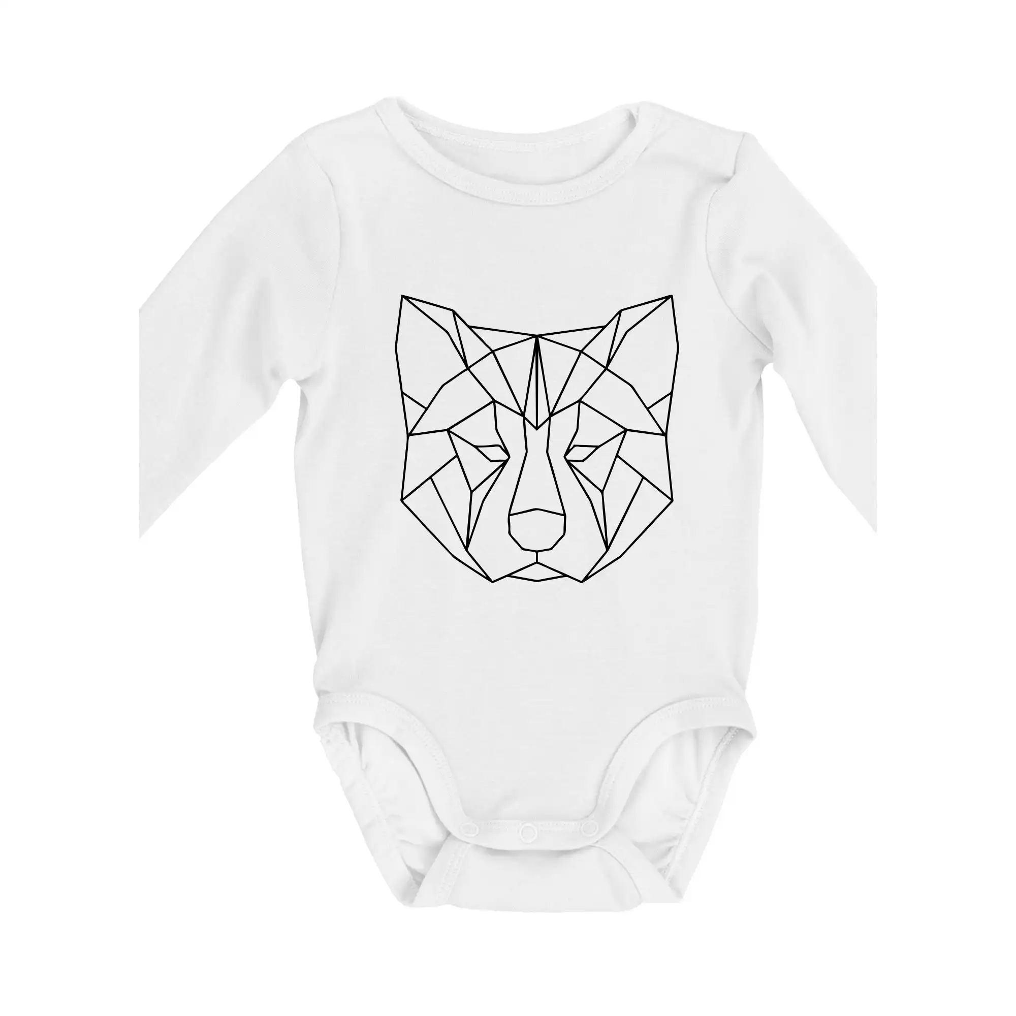 Ostatné psie plemená - Akita Inu - Geometria - Body dojčenské s dlhým rukávom