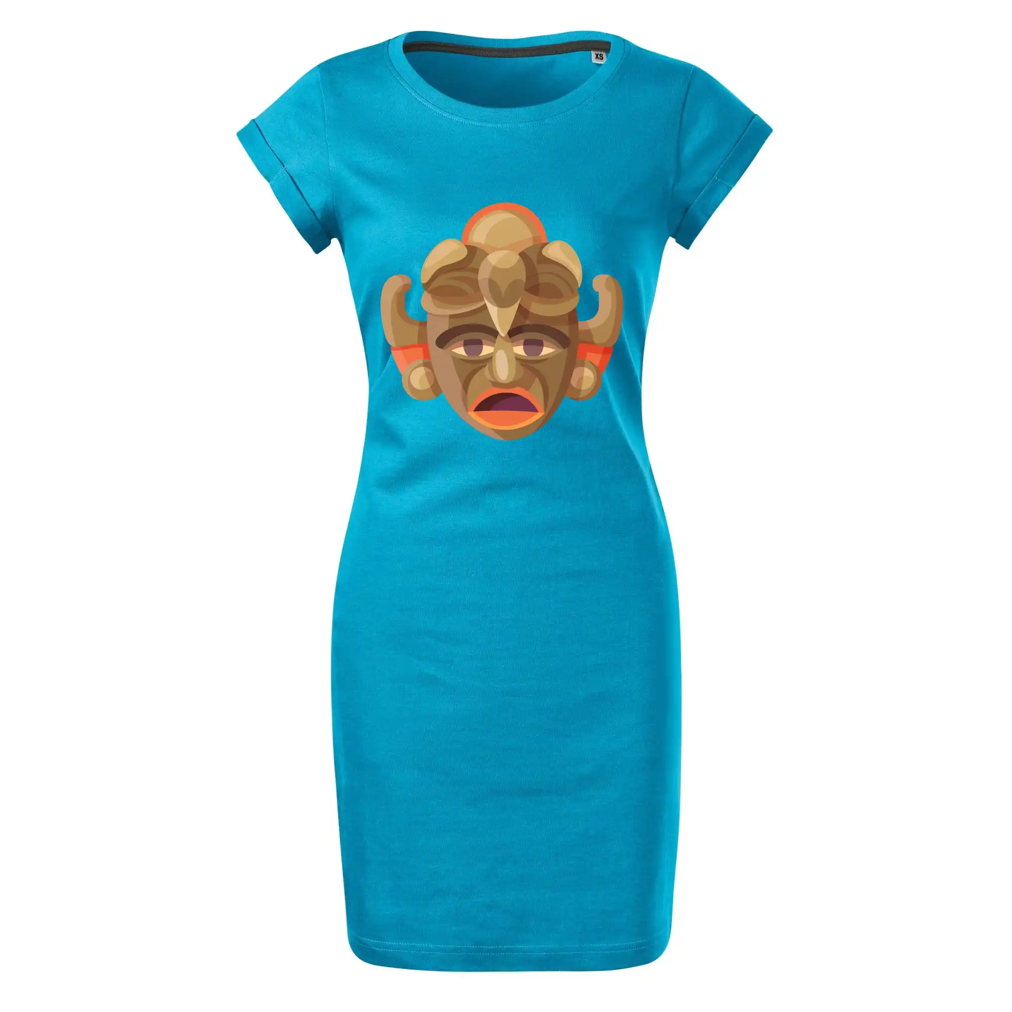 Mayovia / Aztékovia na tričku - Mayové maska černoch - Tričko Šaty FREEDOM