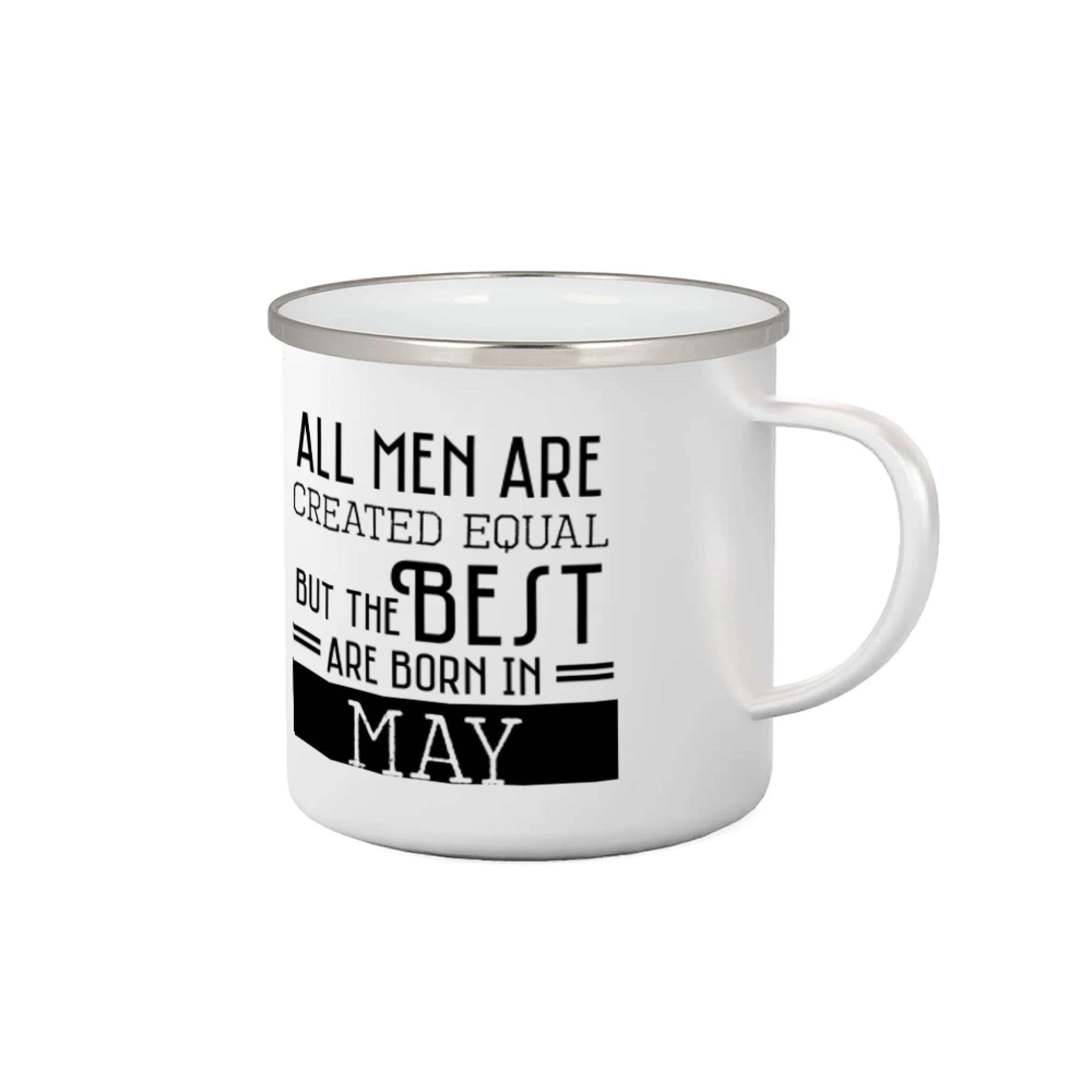Tričká pre narodených v máji - All men are created equal may - Plecháčik