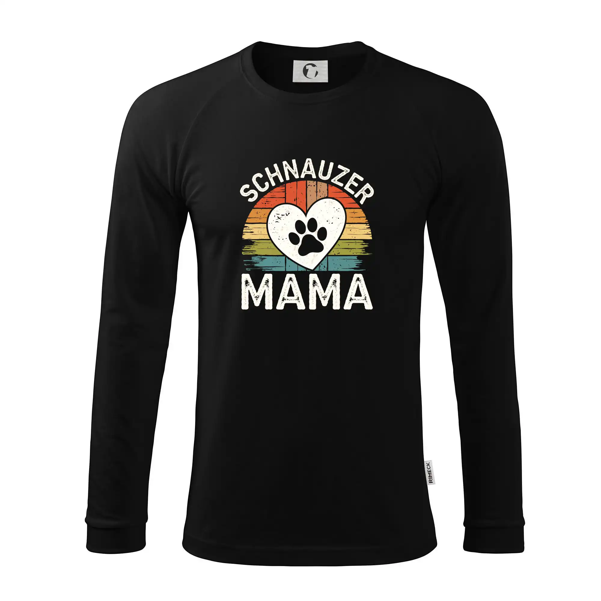 Ostatné psie plemená - Schnauzer Mama - Pánske tričko s dlhým rukávom LS130