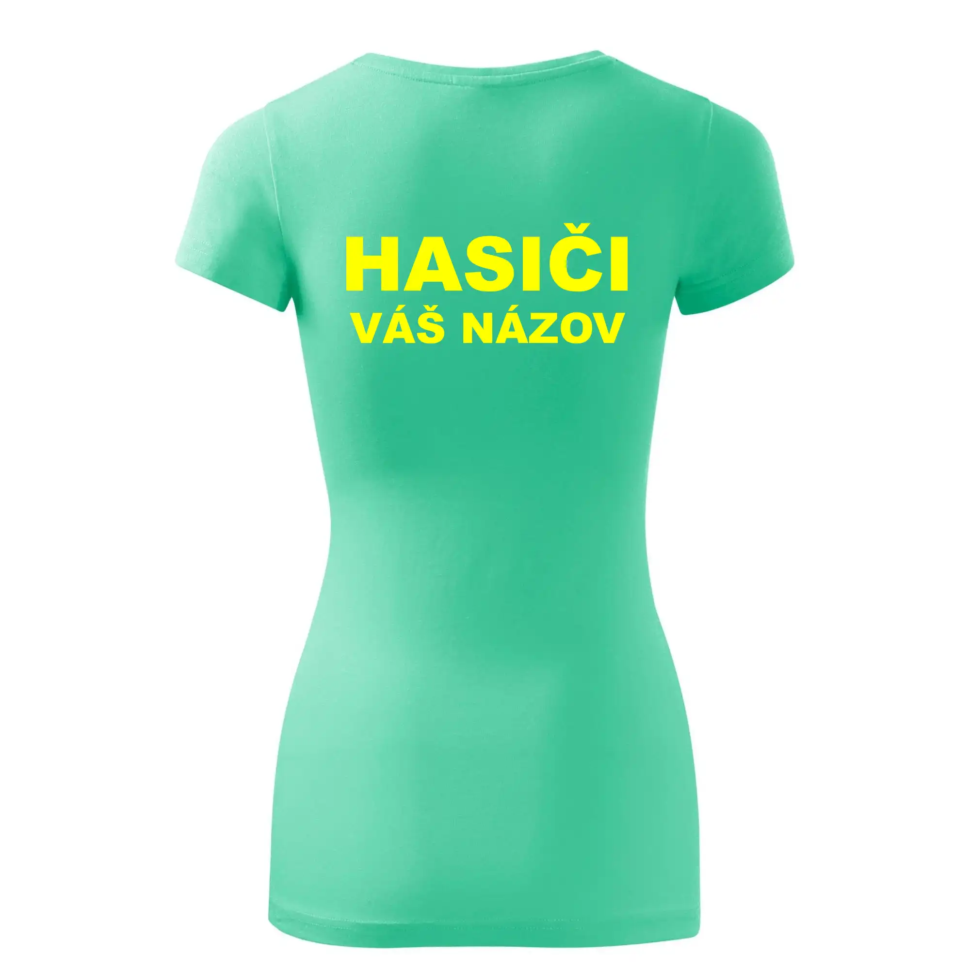Hasiči - žltý nápis - váš názov zboru
