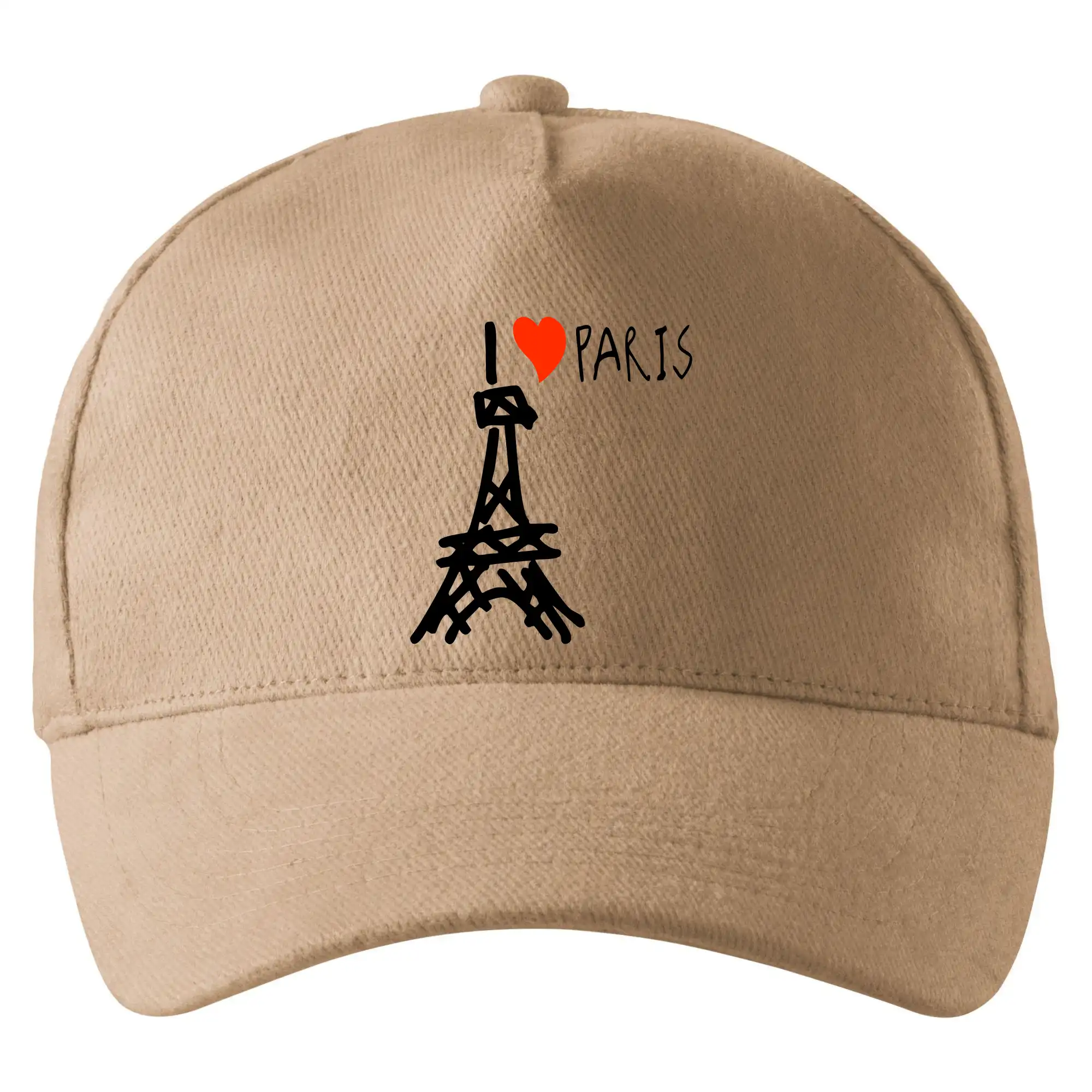 Tričká Francúzsko - I love Paris - Šiltovka so zahnutým šiltom a mosaznou sponou