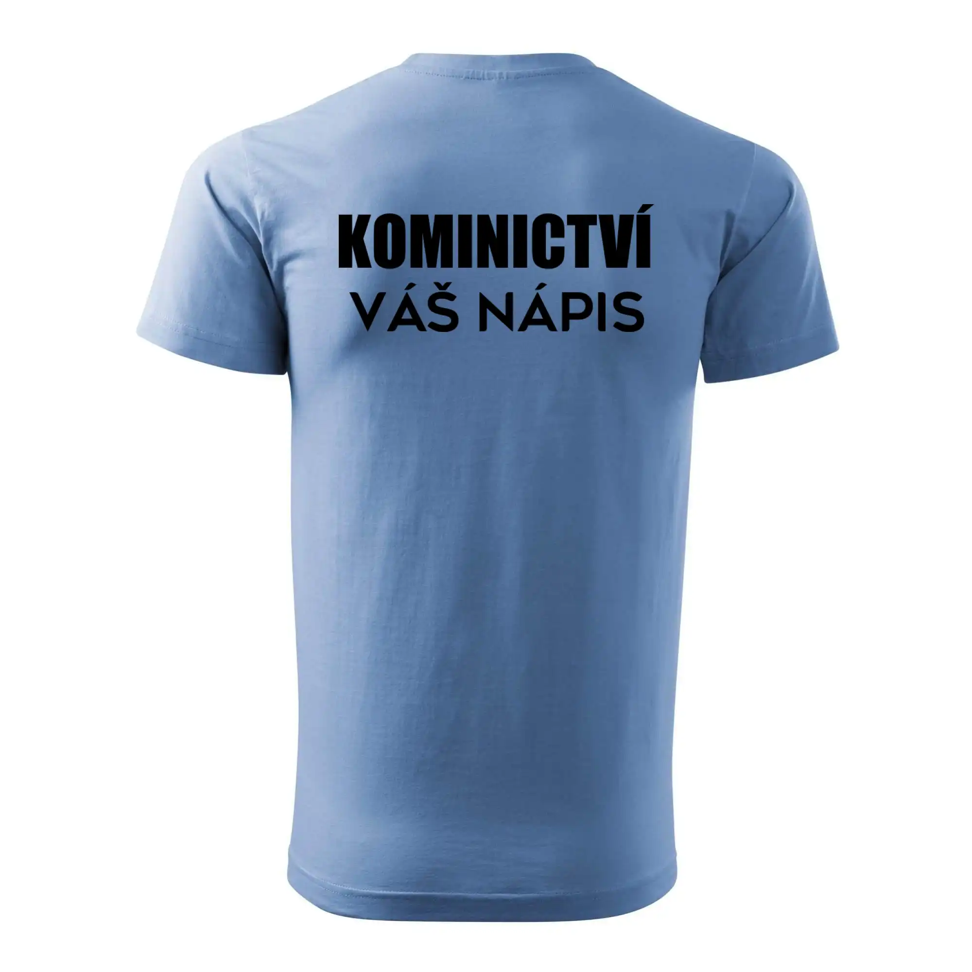 Kominík logo + nápis na zádech