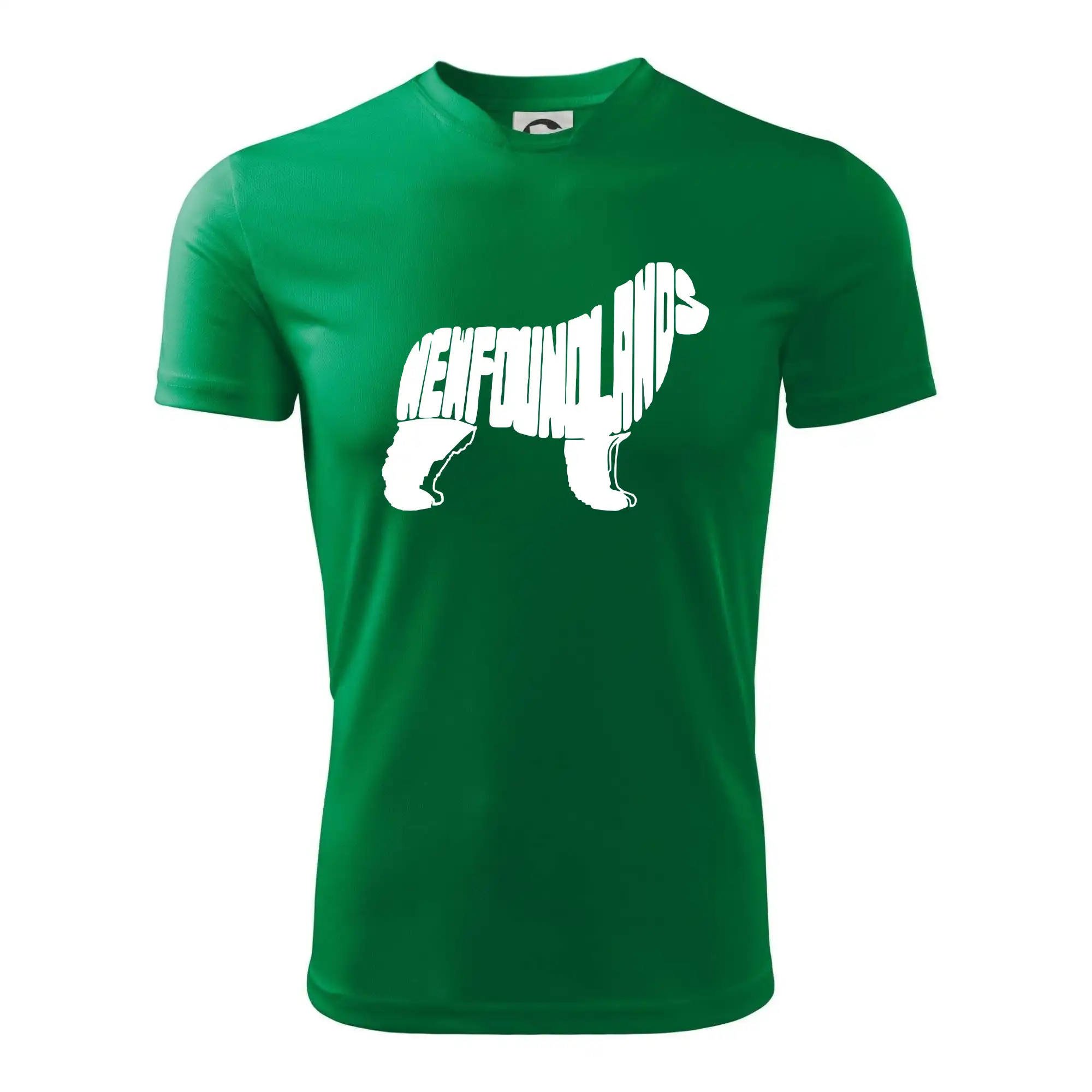 Ostatné psie plemená - Novofundlandský pes - nápis v tele - Detské tričko športové