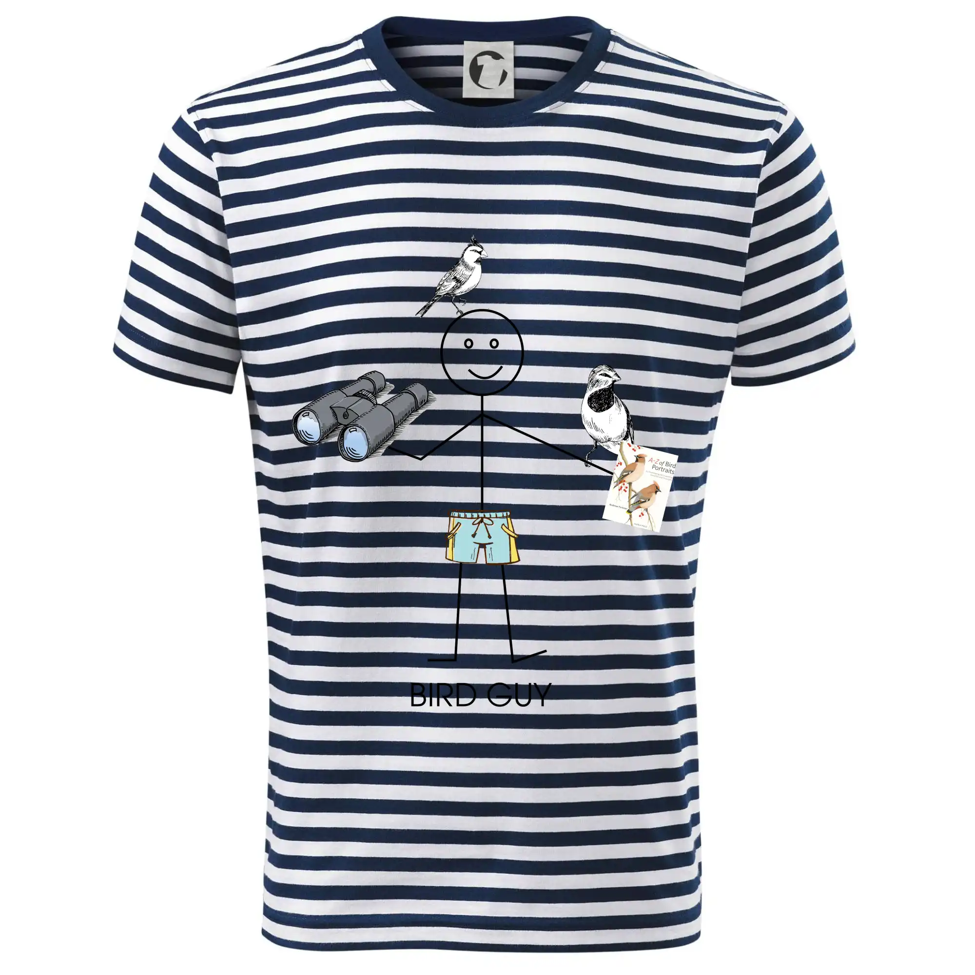 Tričko s motívmi vtákov - Bird guy - Dětské triko na vodu