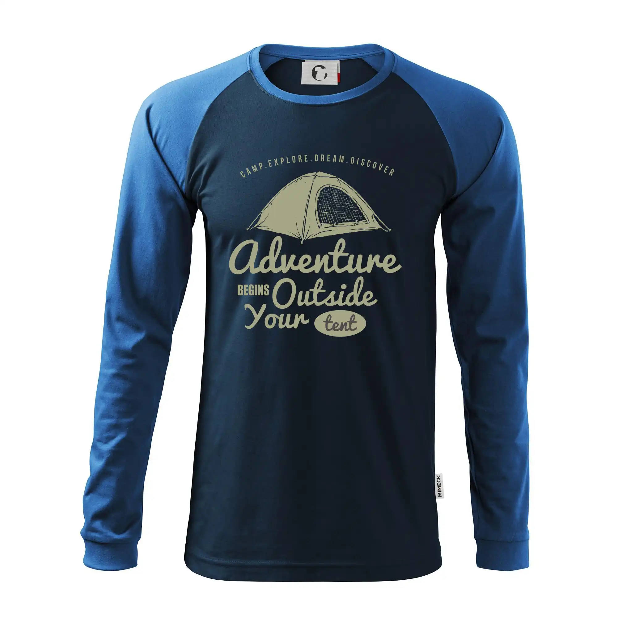 Trička na kempovanie - Adventure outside - Pánske tričko s dlhým rukávom LS130