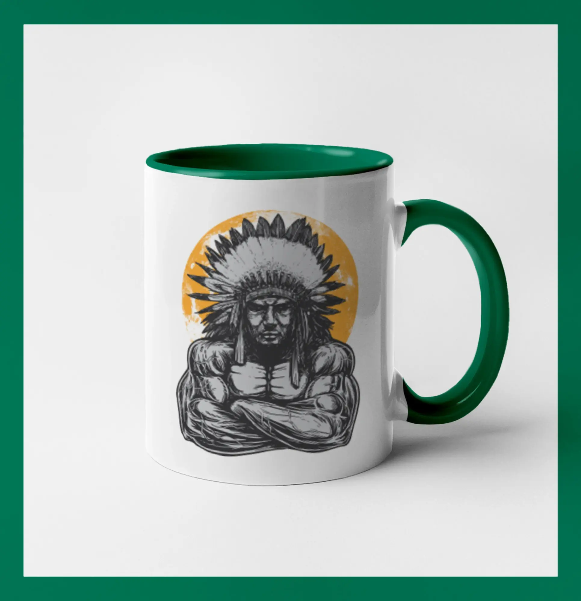 Grafické tričká - Indián z posilky - Hrnček 