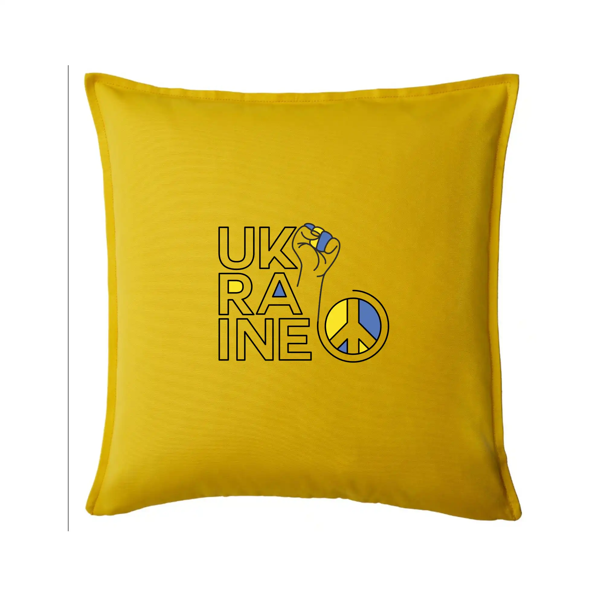 Tričká s vlajkou ukrajiny - Ukraine - symbol peace - Vankúš 50x50