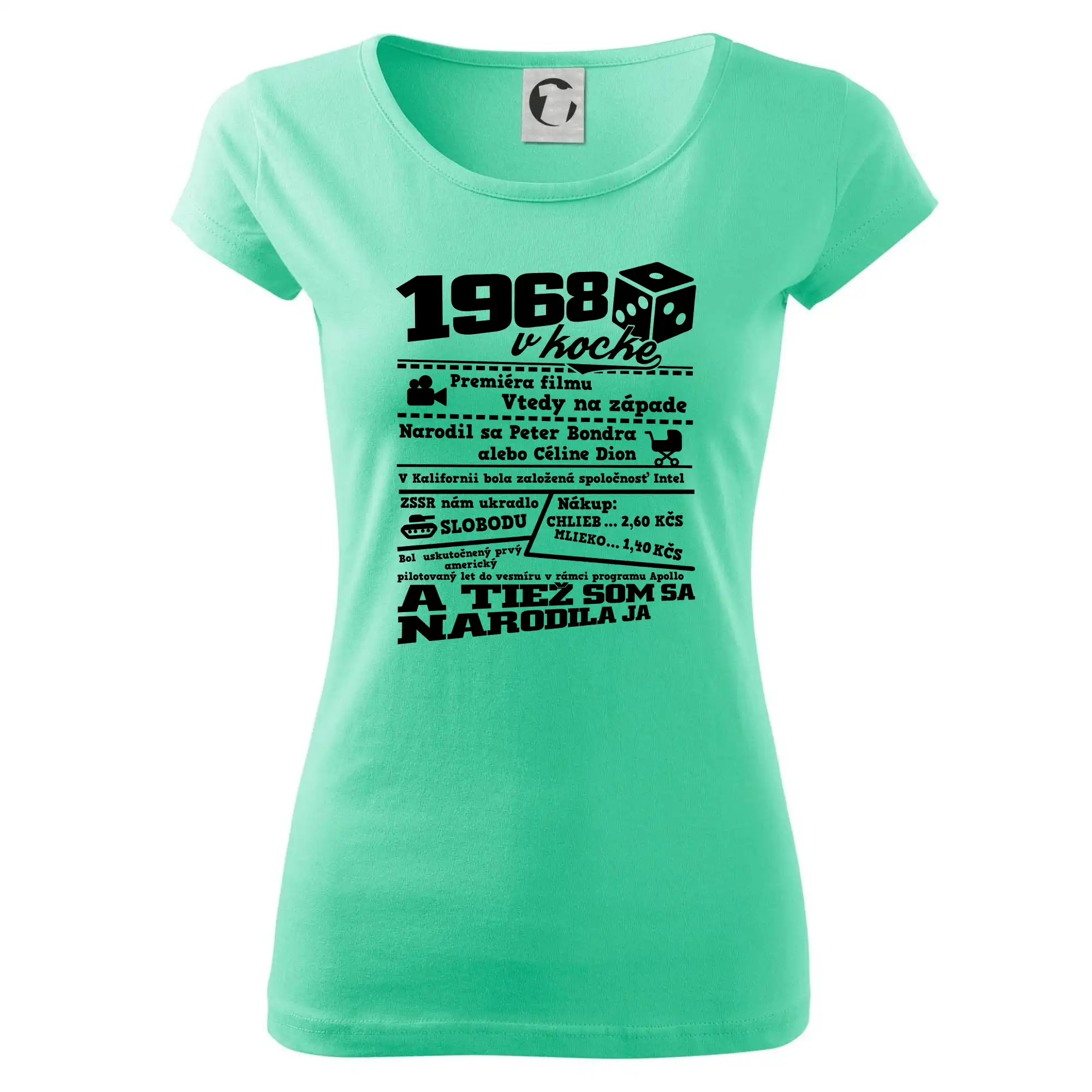 1968 v kocke - Dámske tričko Pure