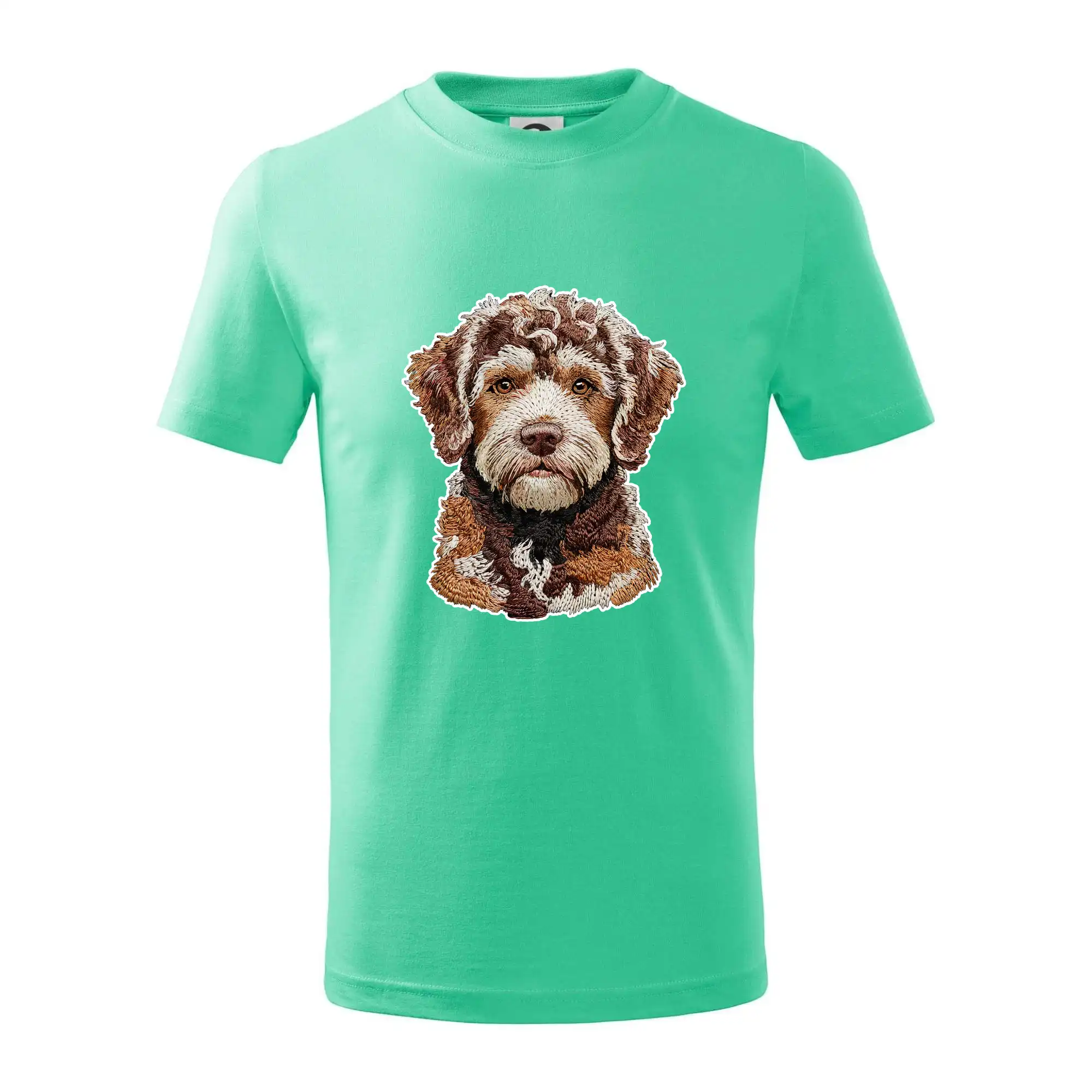 Ostatné psie plemená - Lagotto romagnolo vyšívaná hlava - Tričko detské bavlnené