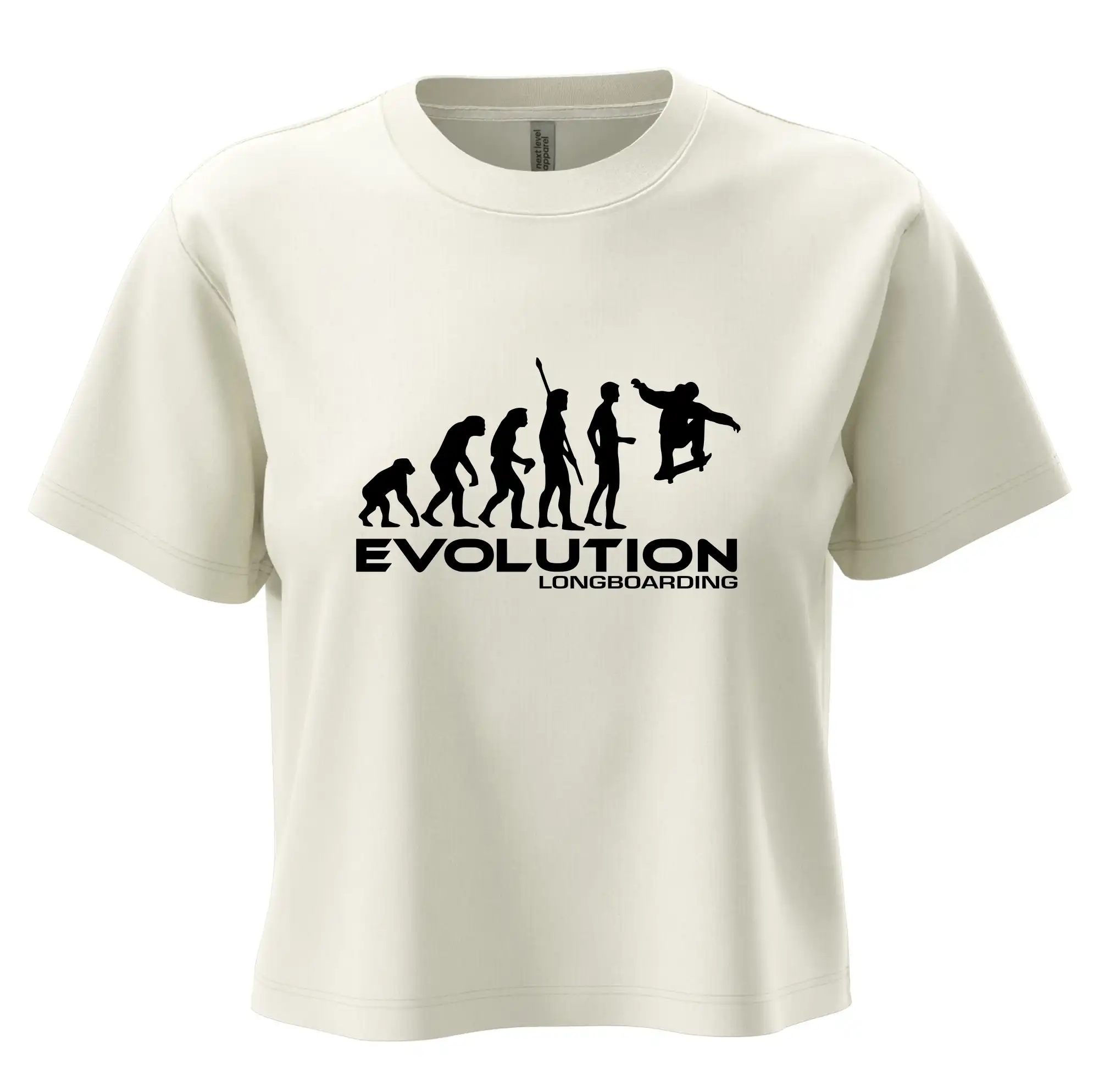 Longboard a Skatebord - Evolúcia longboard jump - Boxy cropped tričko OVERSIZE