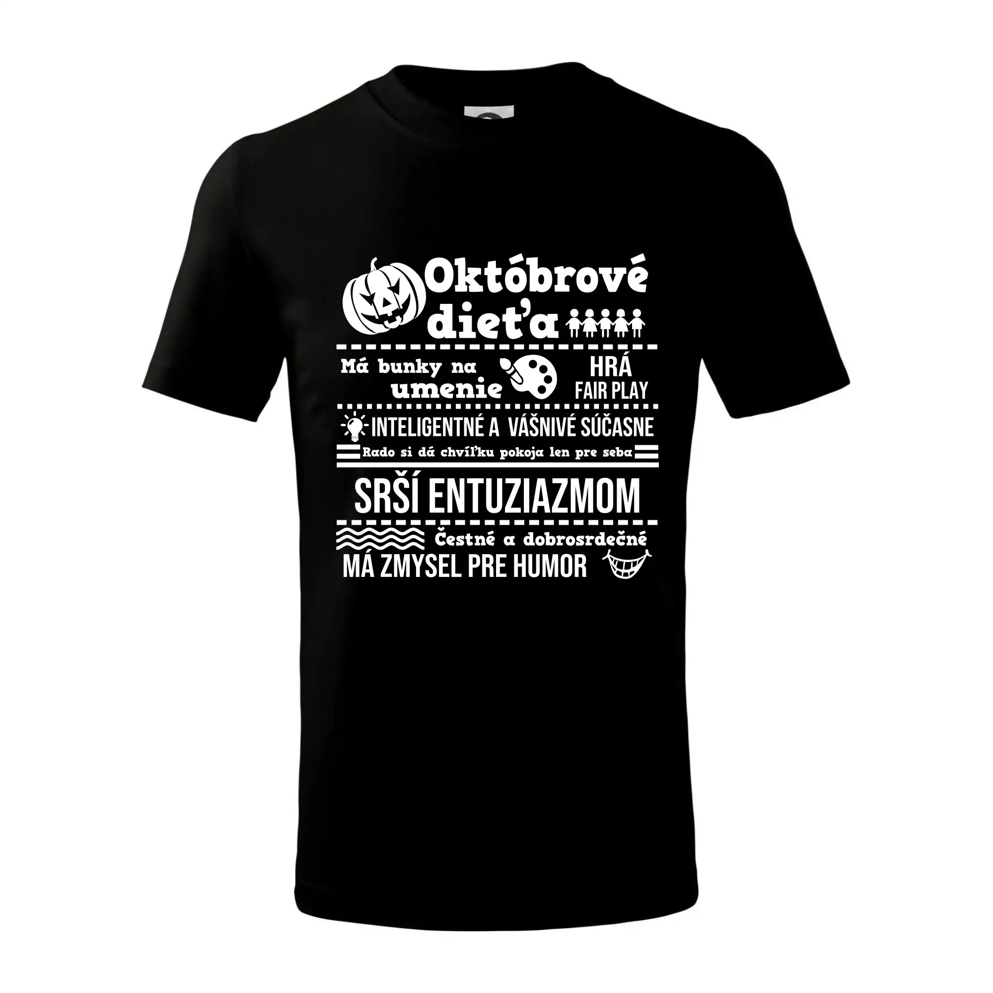 Tričká pre narodených v októbri - Narodeniny Október - Tričko detské bavlnené