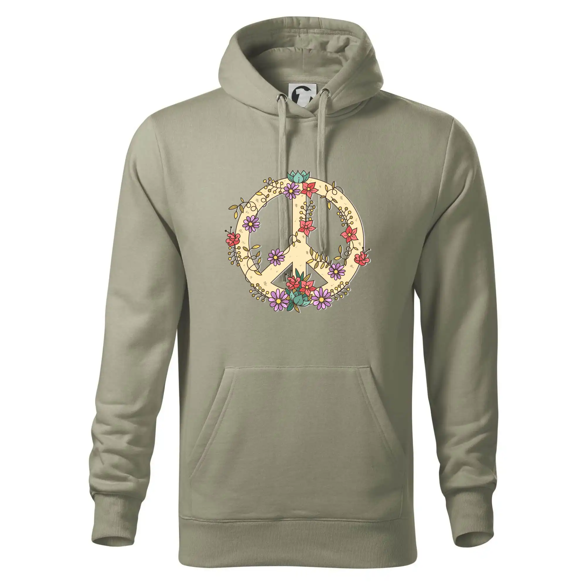 Peace symbol pískový