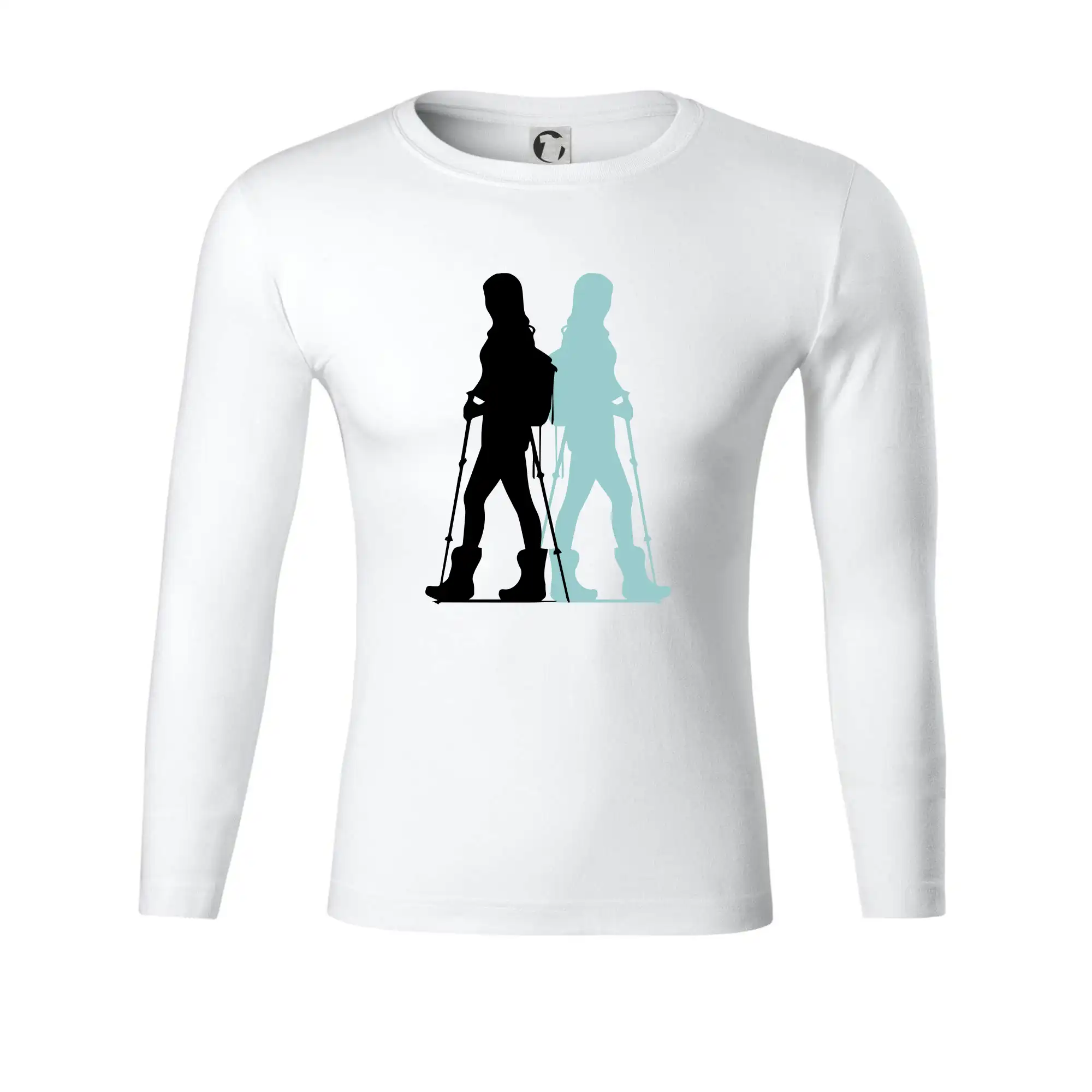 Nordic walking figury - žena