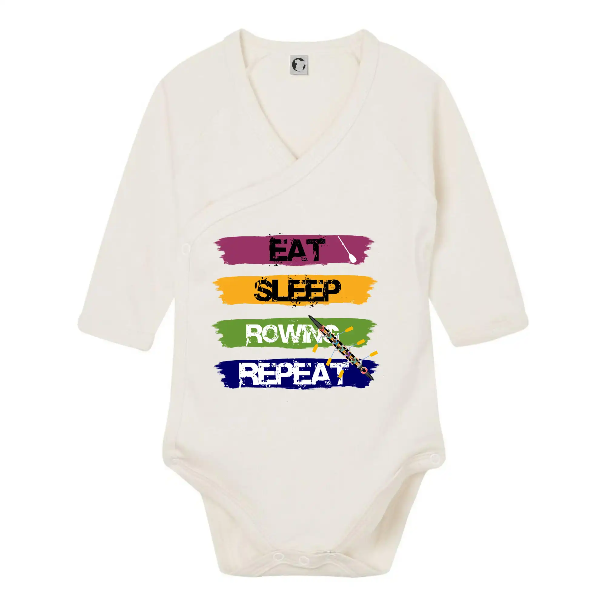 Eat sleep rowing repeat barevné