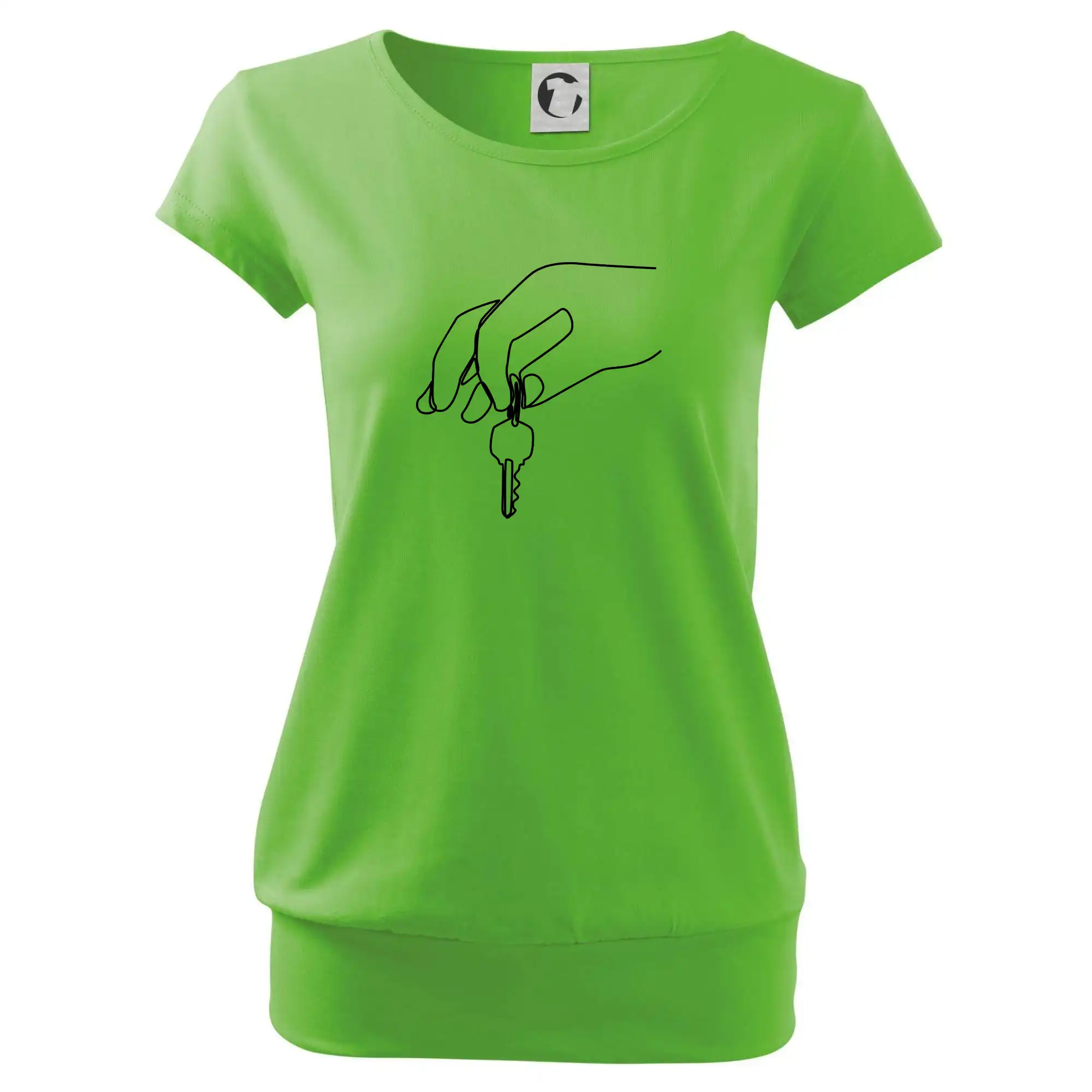 Klíče a ruka jedním tahem