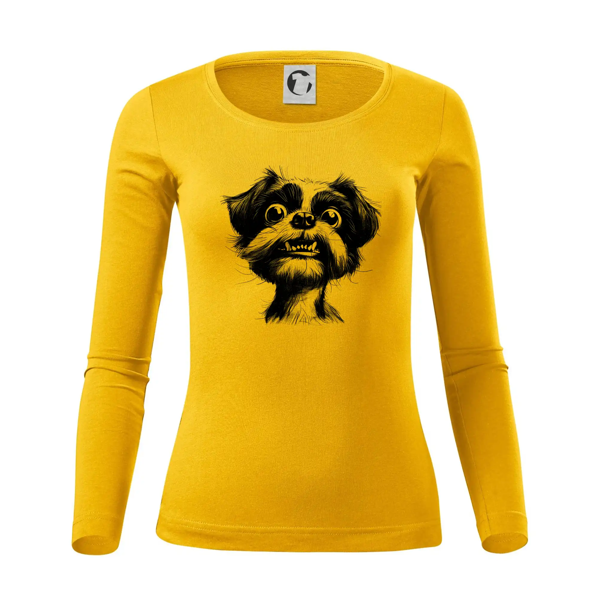 Černobílá karikatura Ši-tzu