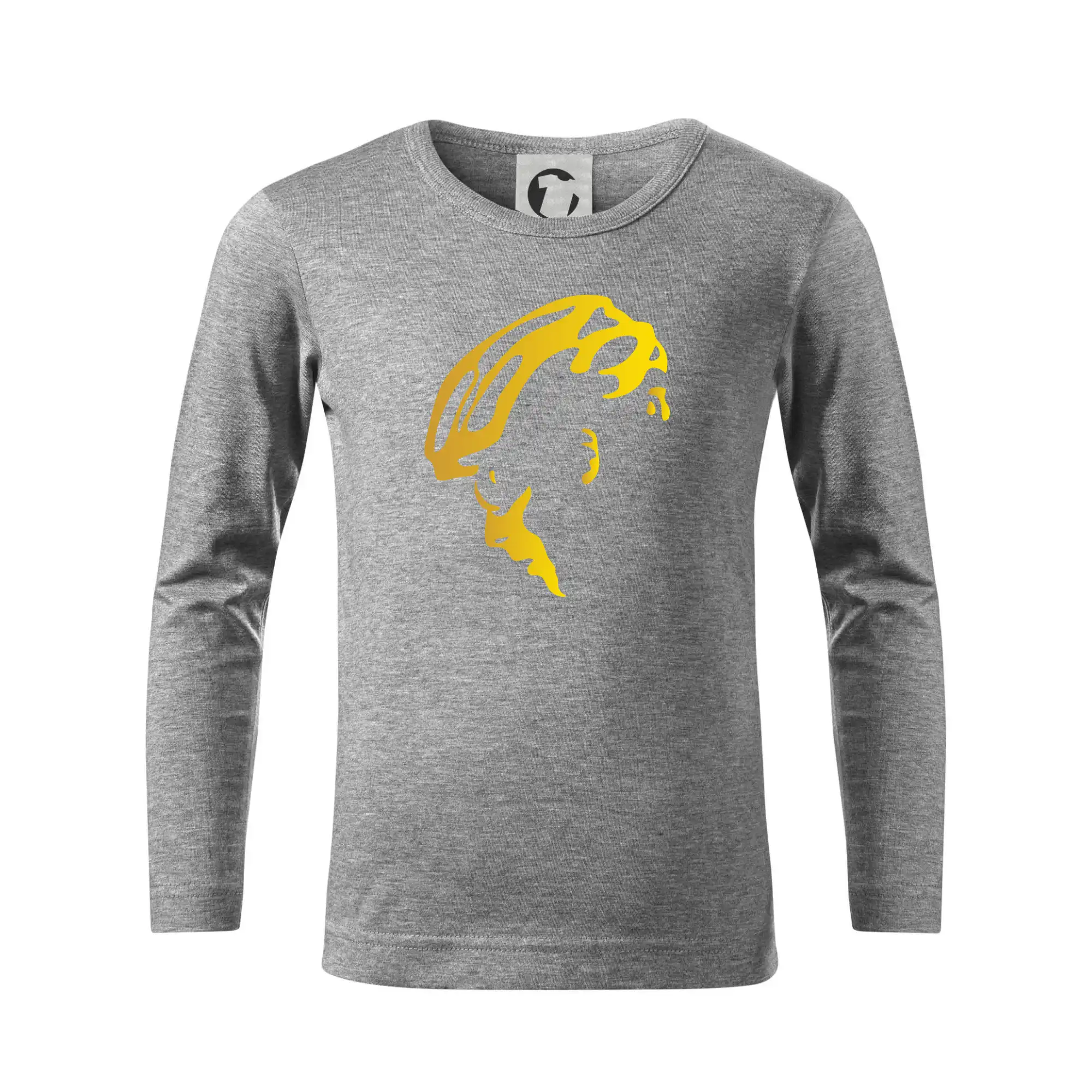 Hlava cyklista zlatá