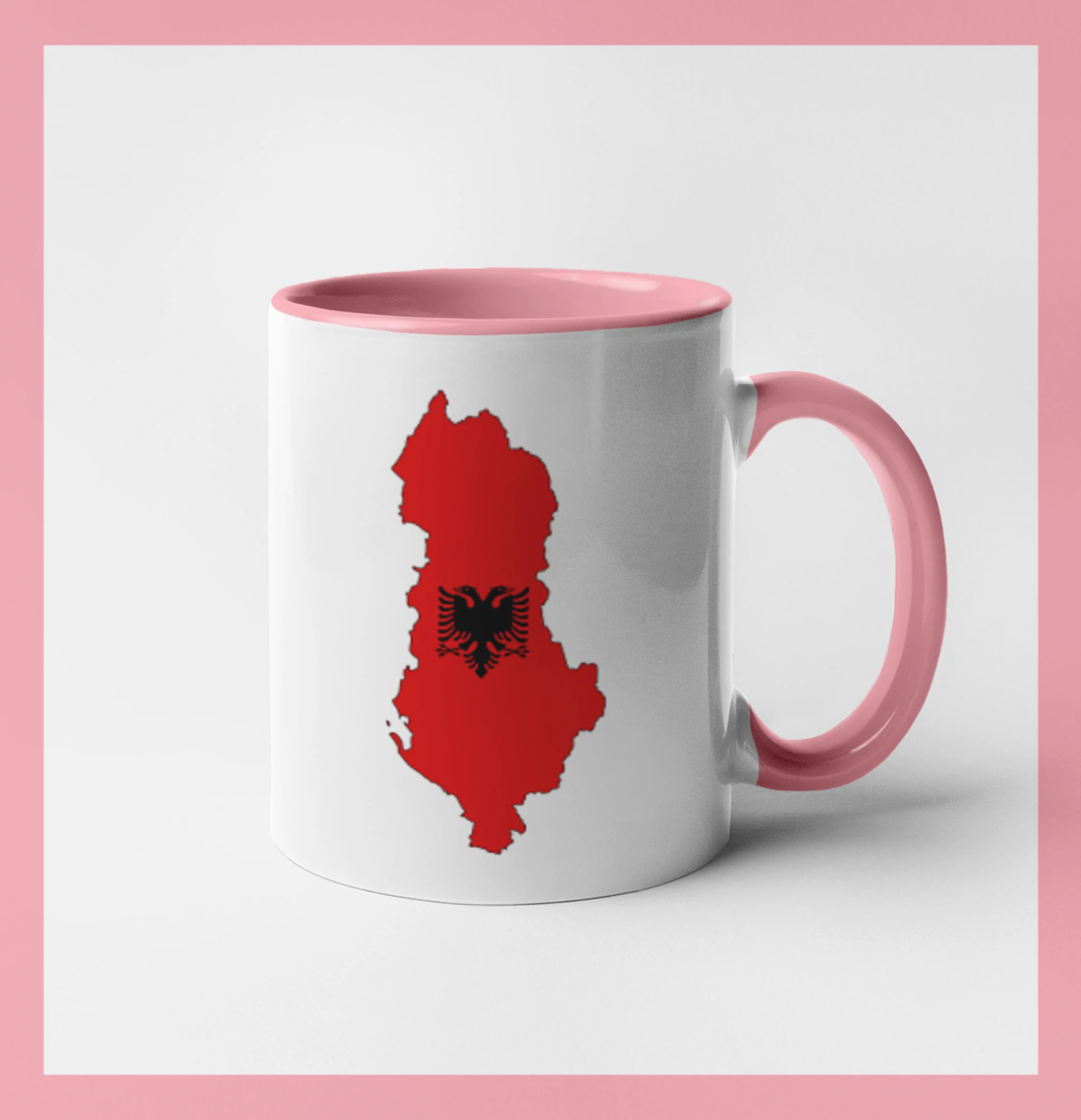 Albánsko mapa a znak