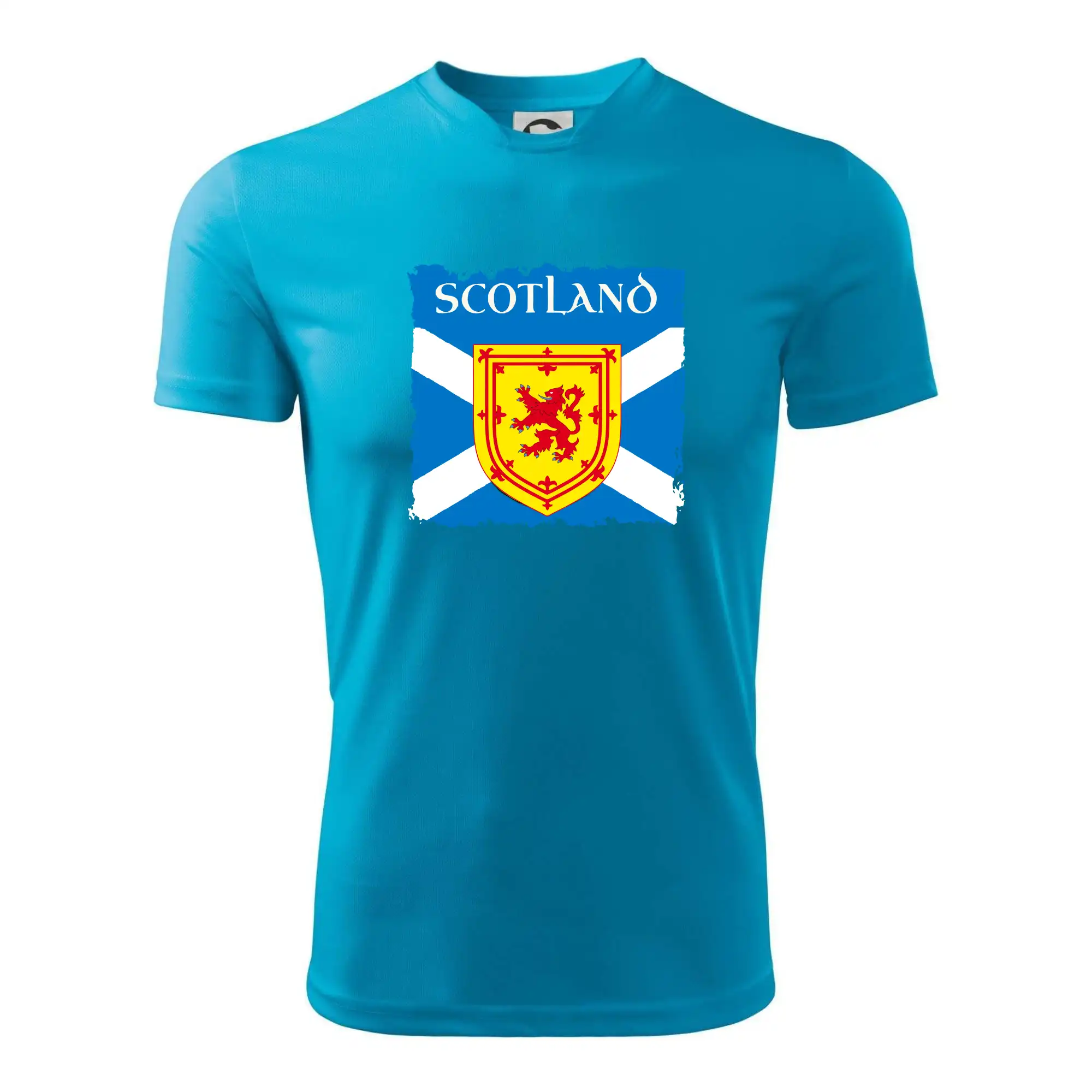 Skotská vlajka s erbem lva